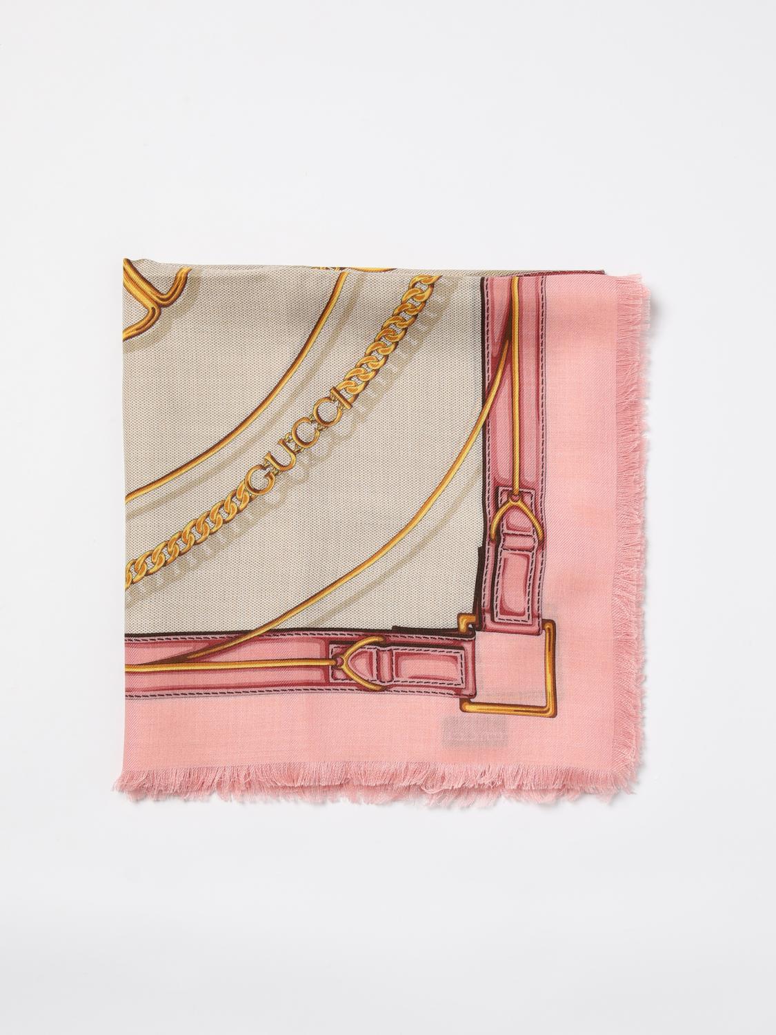 GUCCI SCARF: Scarf men Gucci, Pink - Img 1