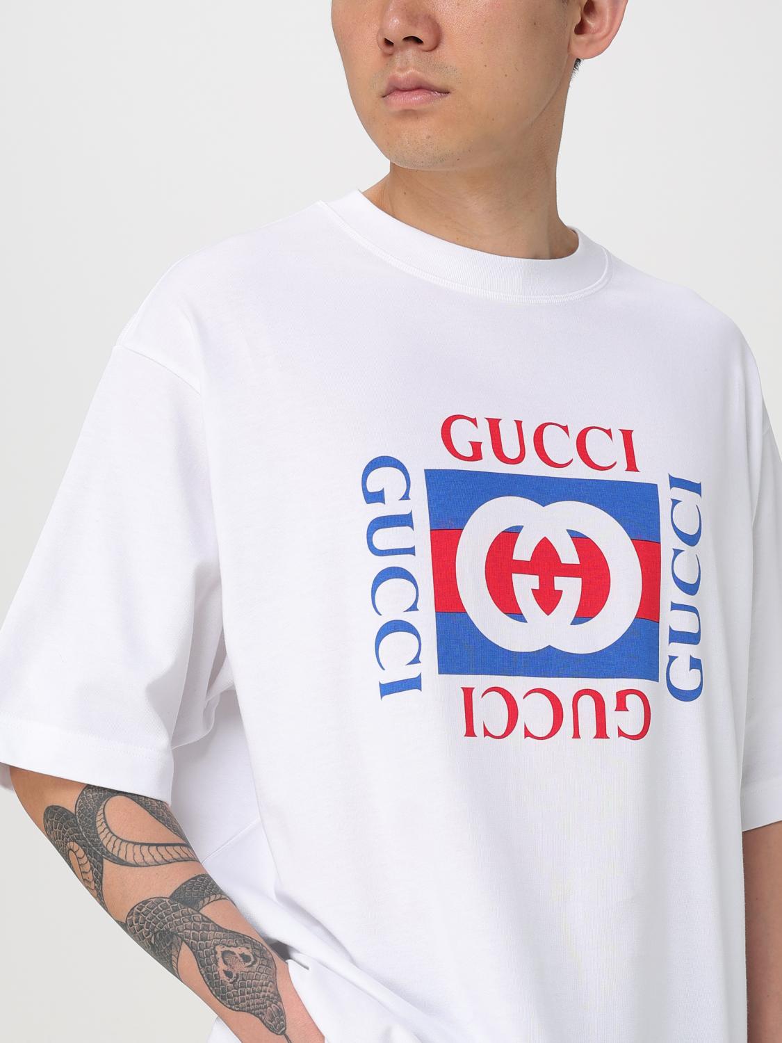 GUCCI CAMISETA: Camiseta hombre Gucci, Blanco - Img 4