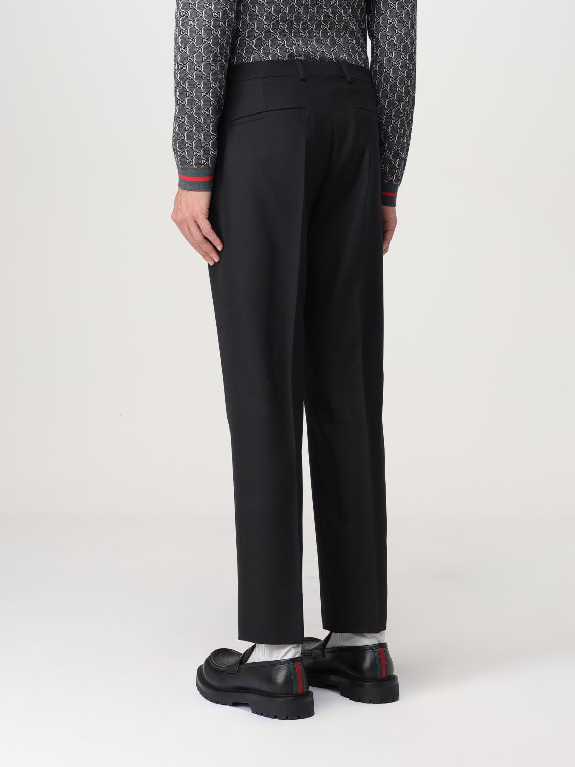 Gucci パンツ メンズ - ブラック | 791156ZAMII | GIGLIO.COM