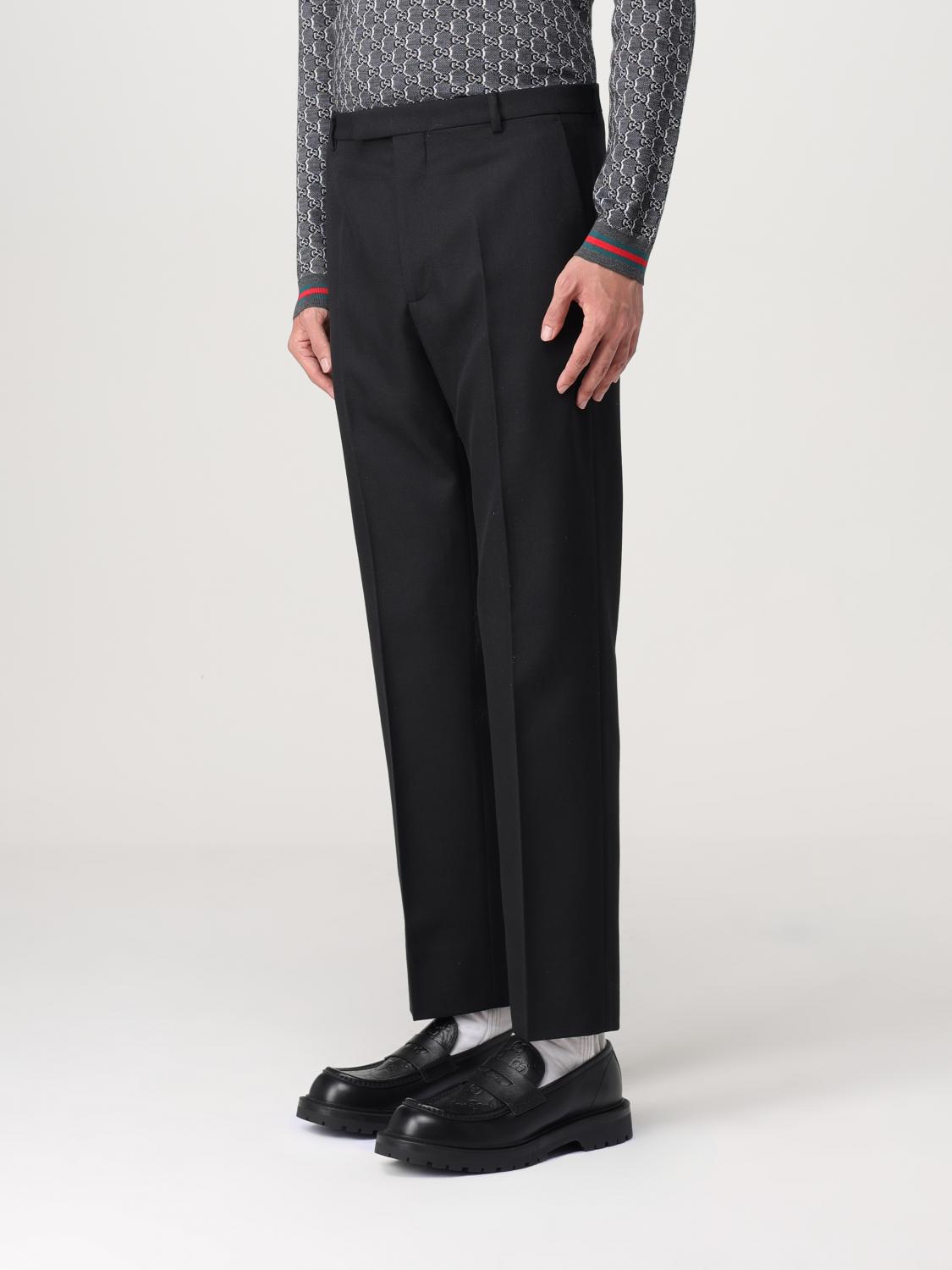 Gucci パンツ メンズ - ブラック | 791156ZAMII | GIGLIO.COM