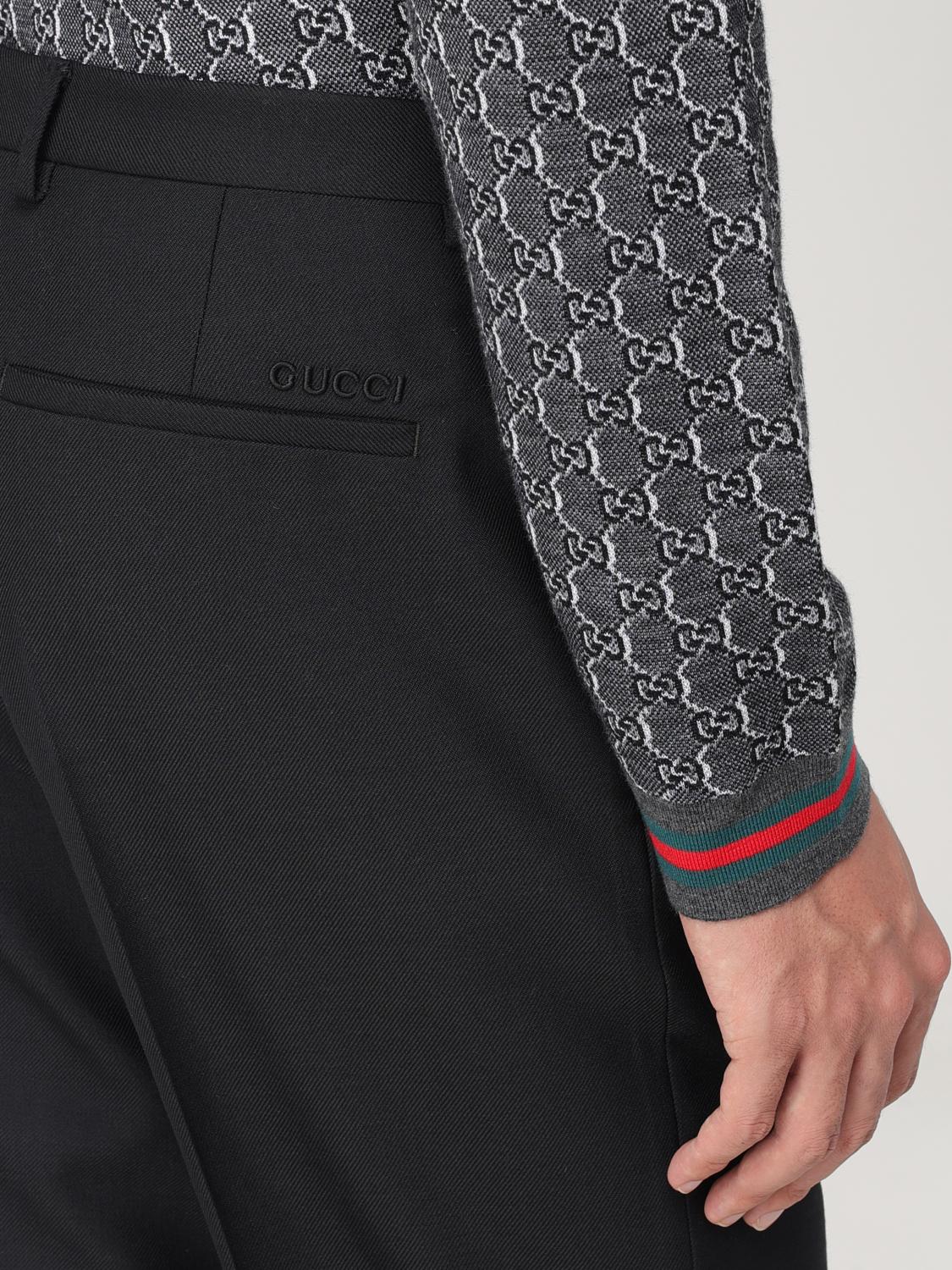 Gucci パンツ メンズ - ブラック | 791156ZAMII | GIGLIO.COM