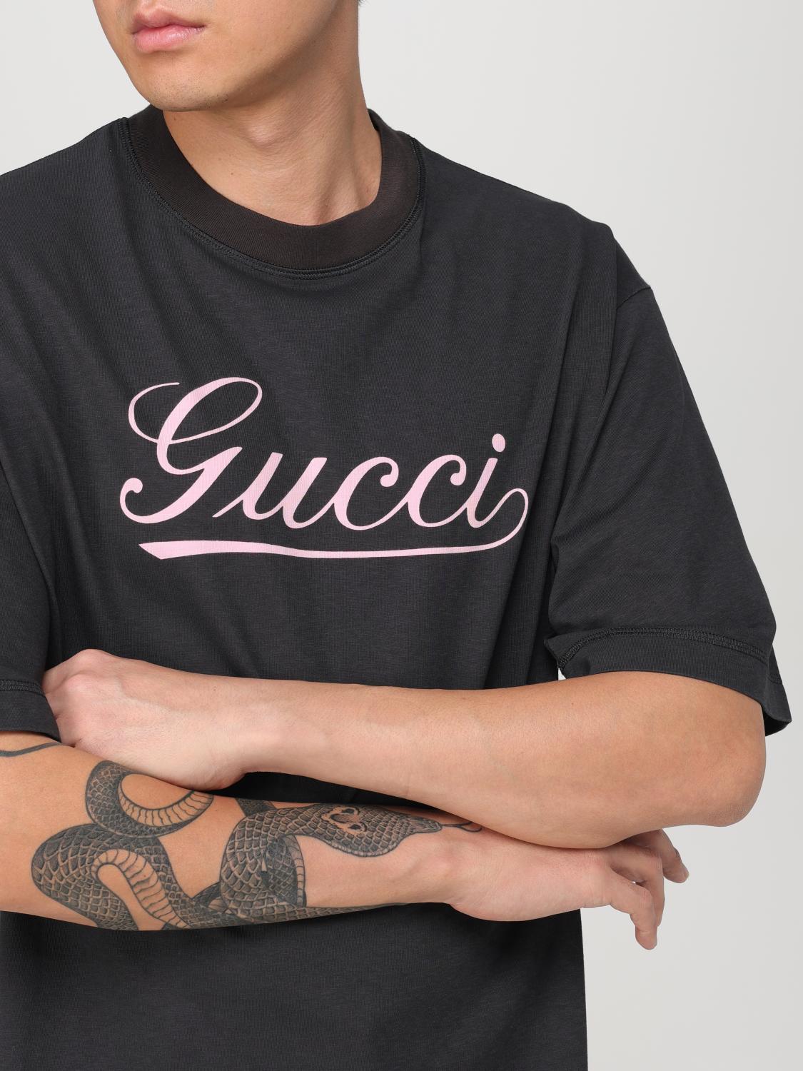 Gucci Tシャツ Gucci T-shirt men - Black | 798769XJGQ3 | GIGLIO.COM