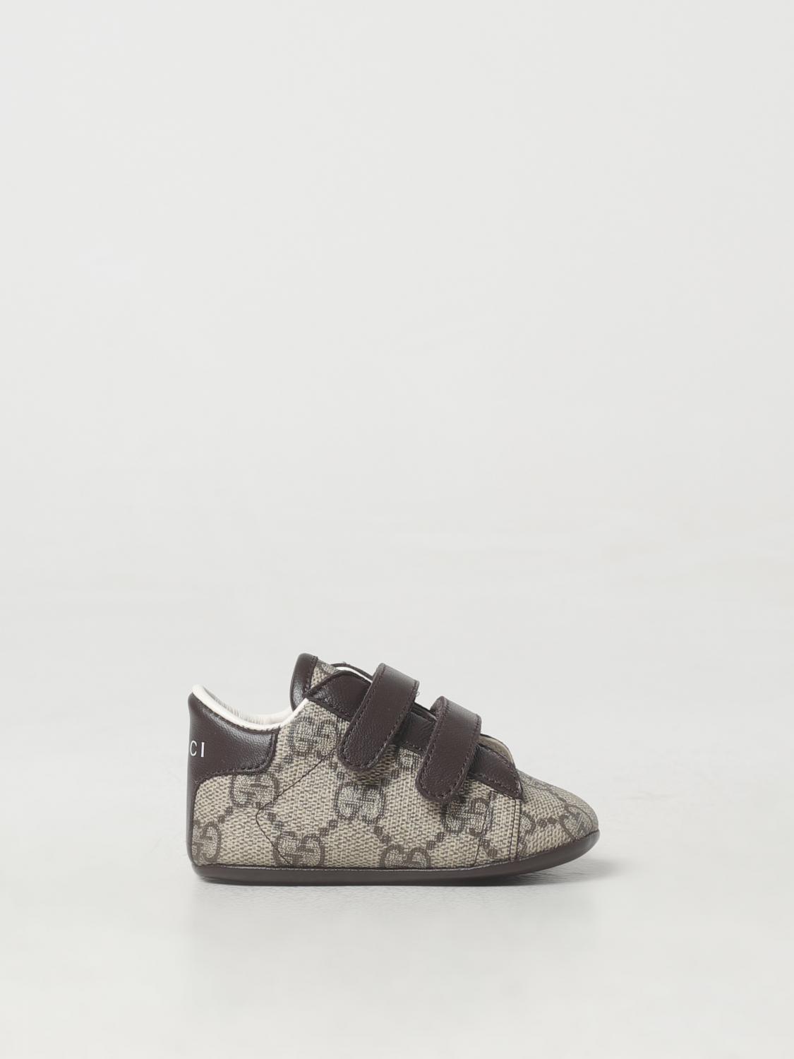 GUCCI Baskets bebe garcon enfant Brun Baskets Bebe Garcon Gucci 772387FACX3 en ligne sur GIGLIO.COM