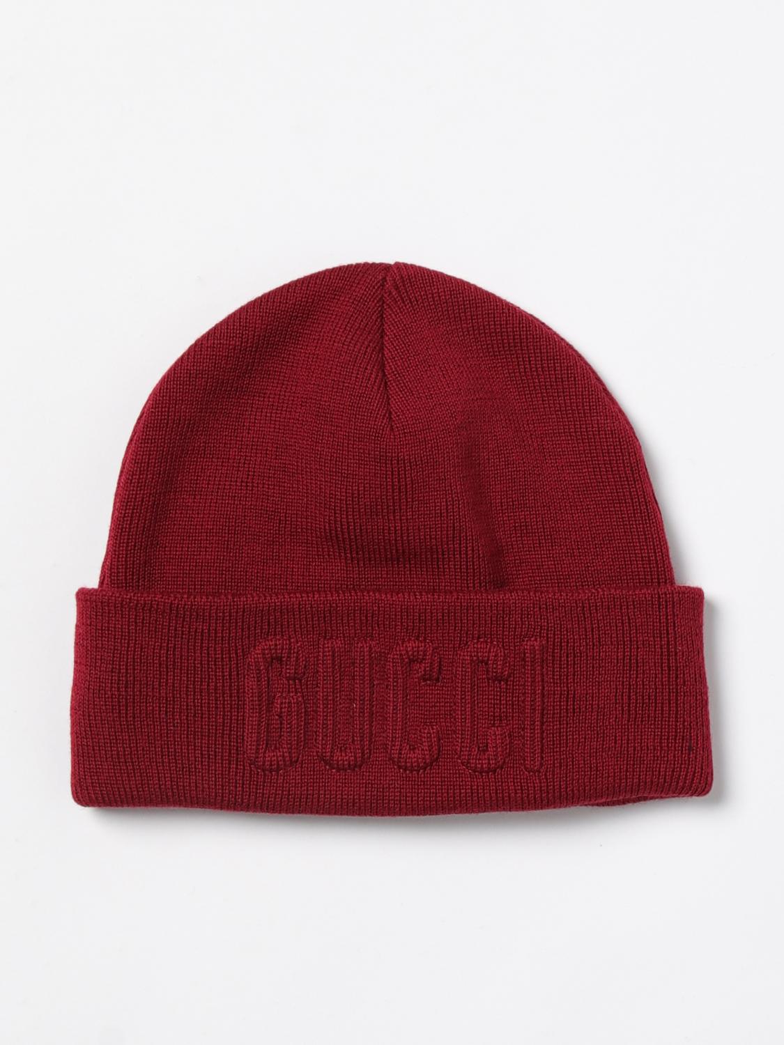 GUCCI HAT: Hat kids Gucci, Burgundy - Img 1