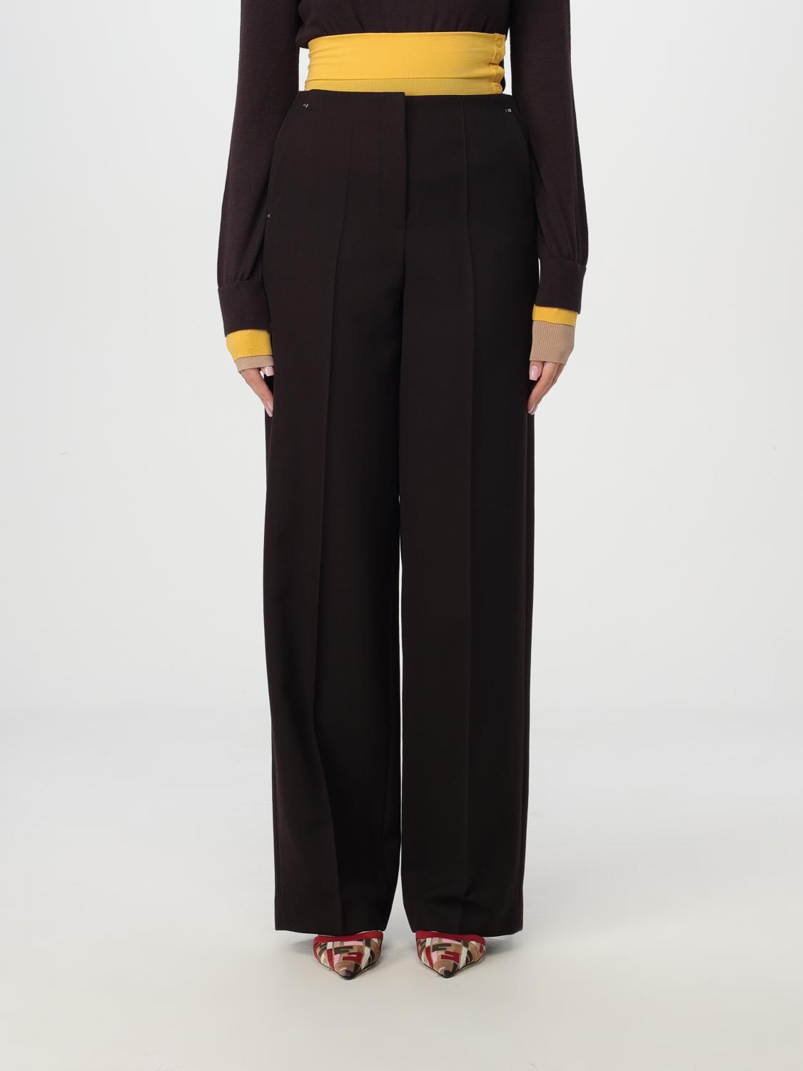 FENDI PANTS: Pants woman Fendi, Wine - Img 1