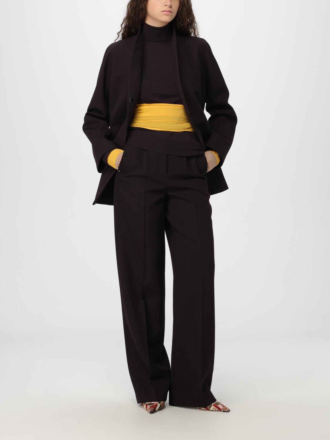 FENDI PANTS: Pants woman Fendi, Wine - Img 2