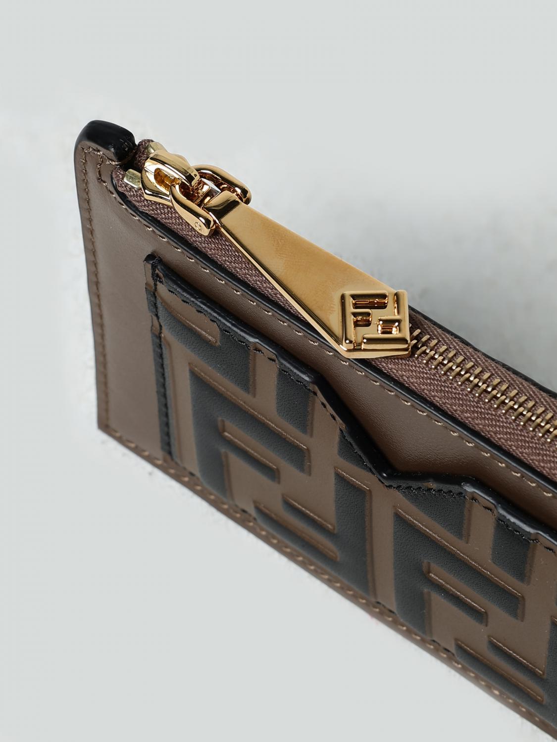 FENDI WALLET: Wallet woman Fendi, Tobacco - Img 3