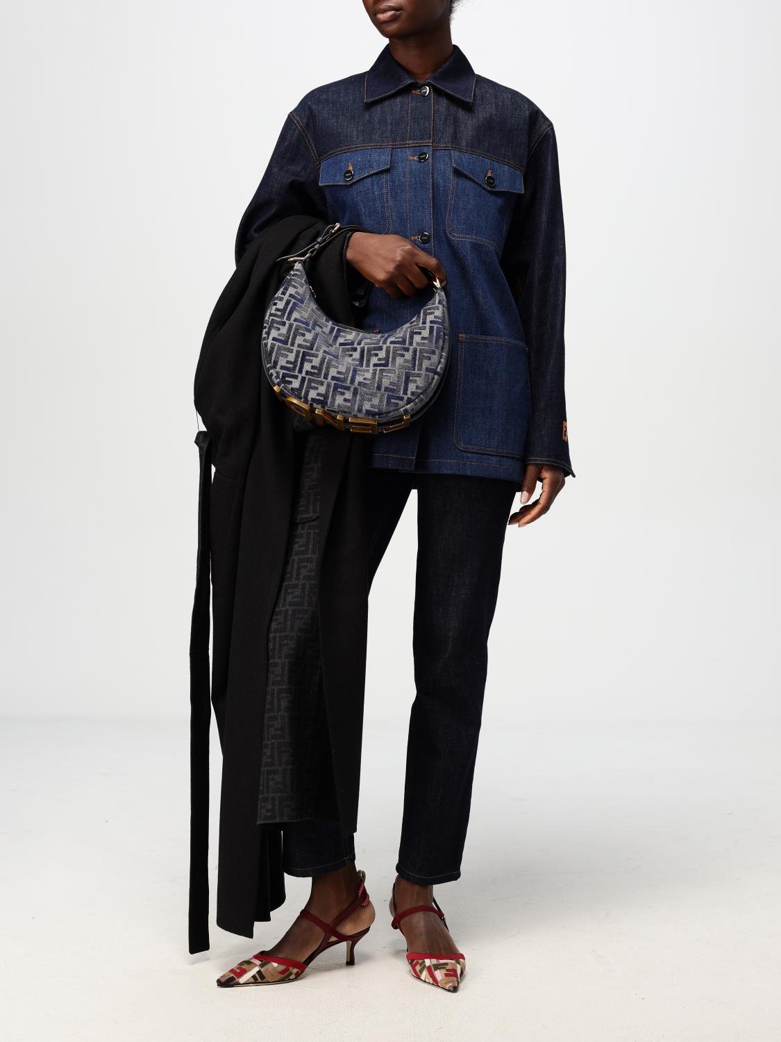 FENDI SHOULDER BAG: Shoulder bag woman Fendi, Denim - Img 2