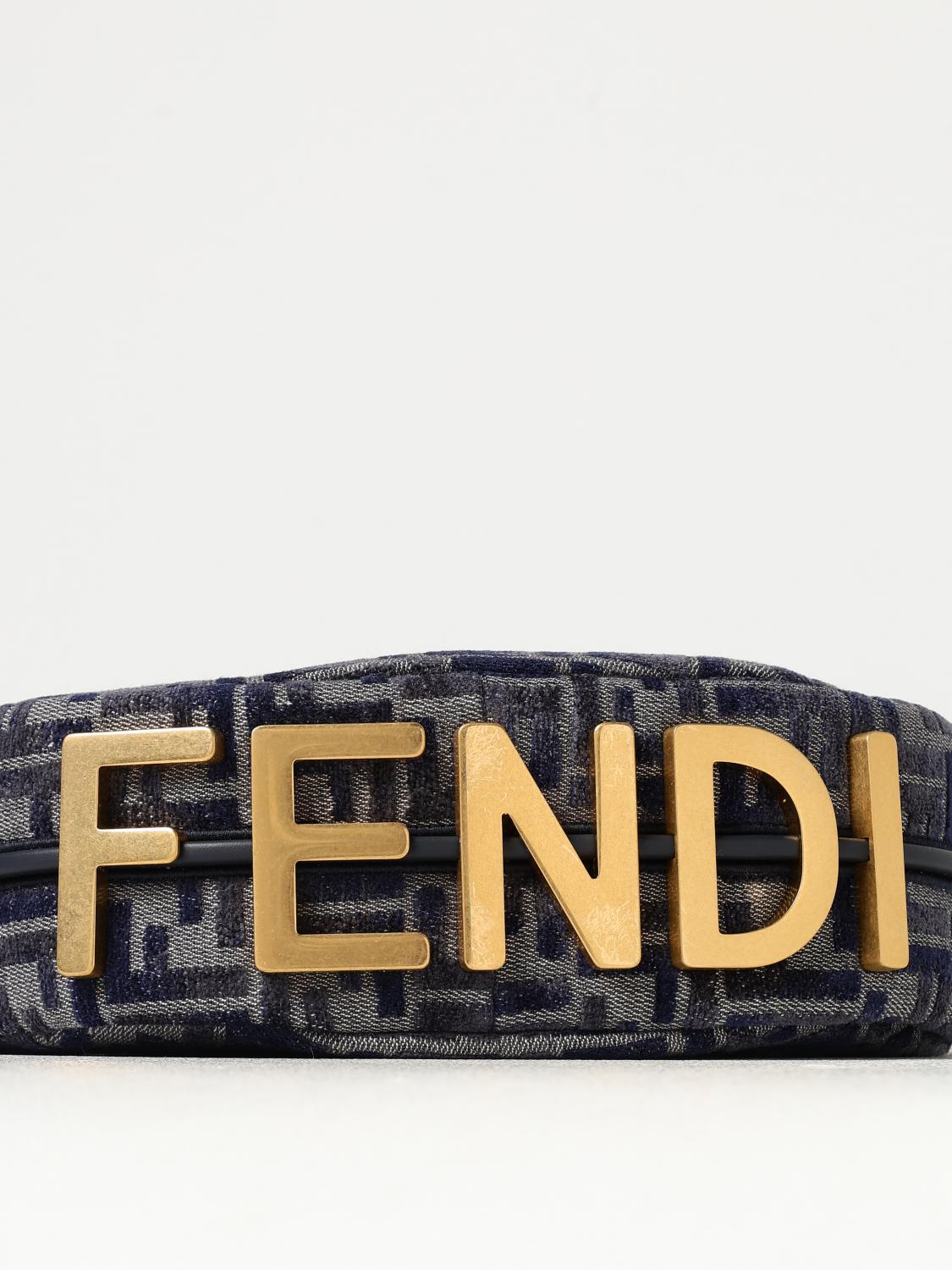 FENDI SHOULDER BAG: Shoulder bag woman Fendi, Denim - Img 4