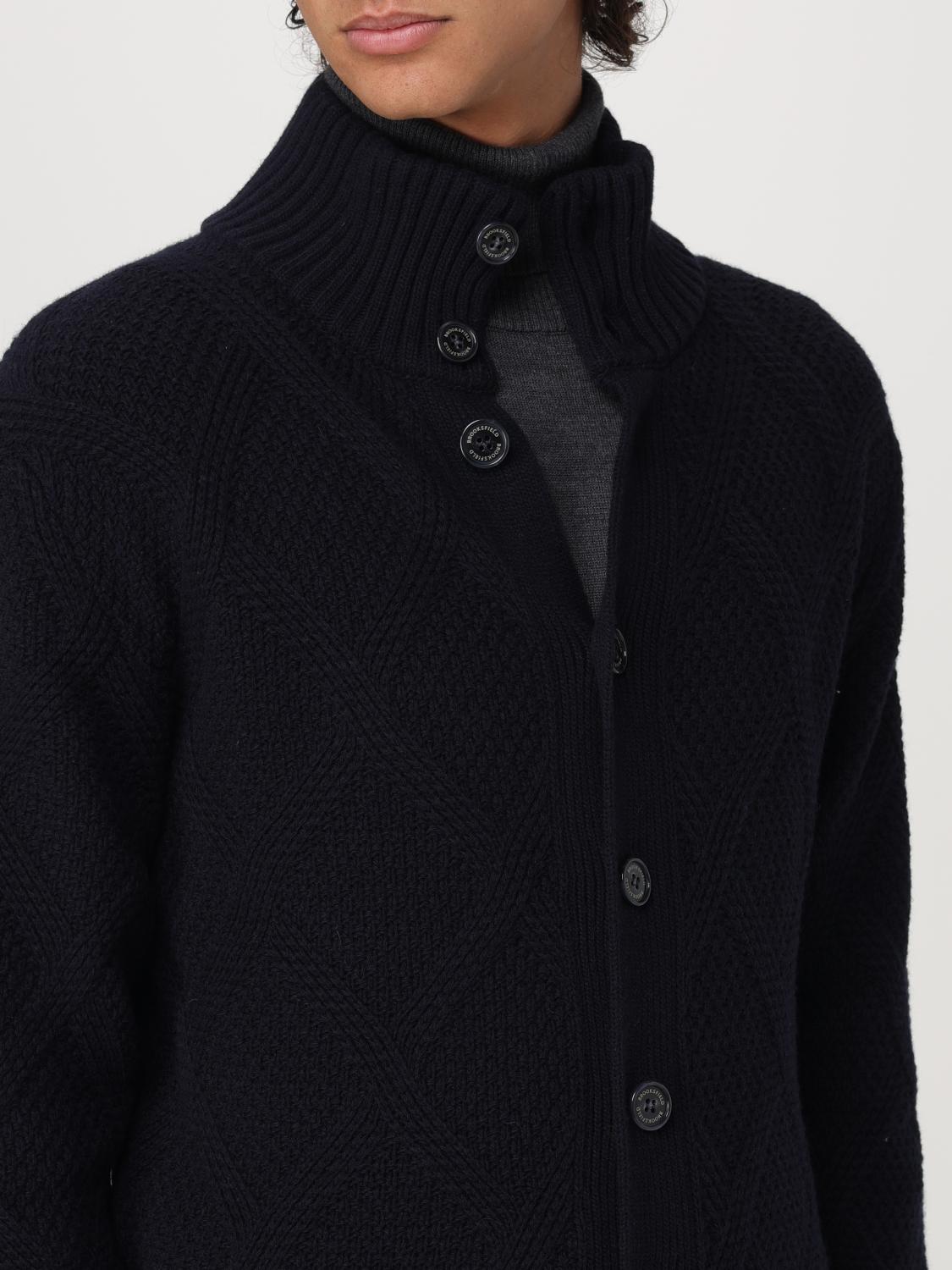 BROOKSFIELD CARDIGAN: Sweater men Brooksfield, Navy - Img 4