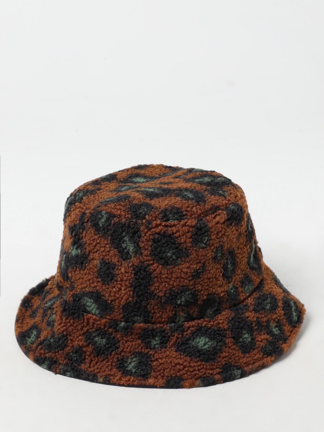 Giglio Cappello Carhartt Wip reversibile in pile stampa animalier e nylon