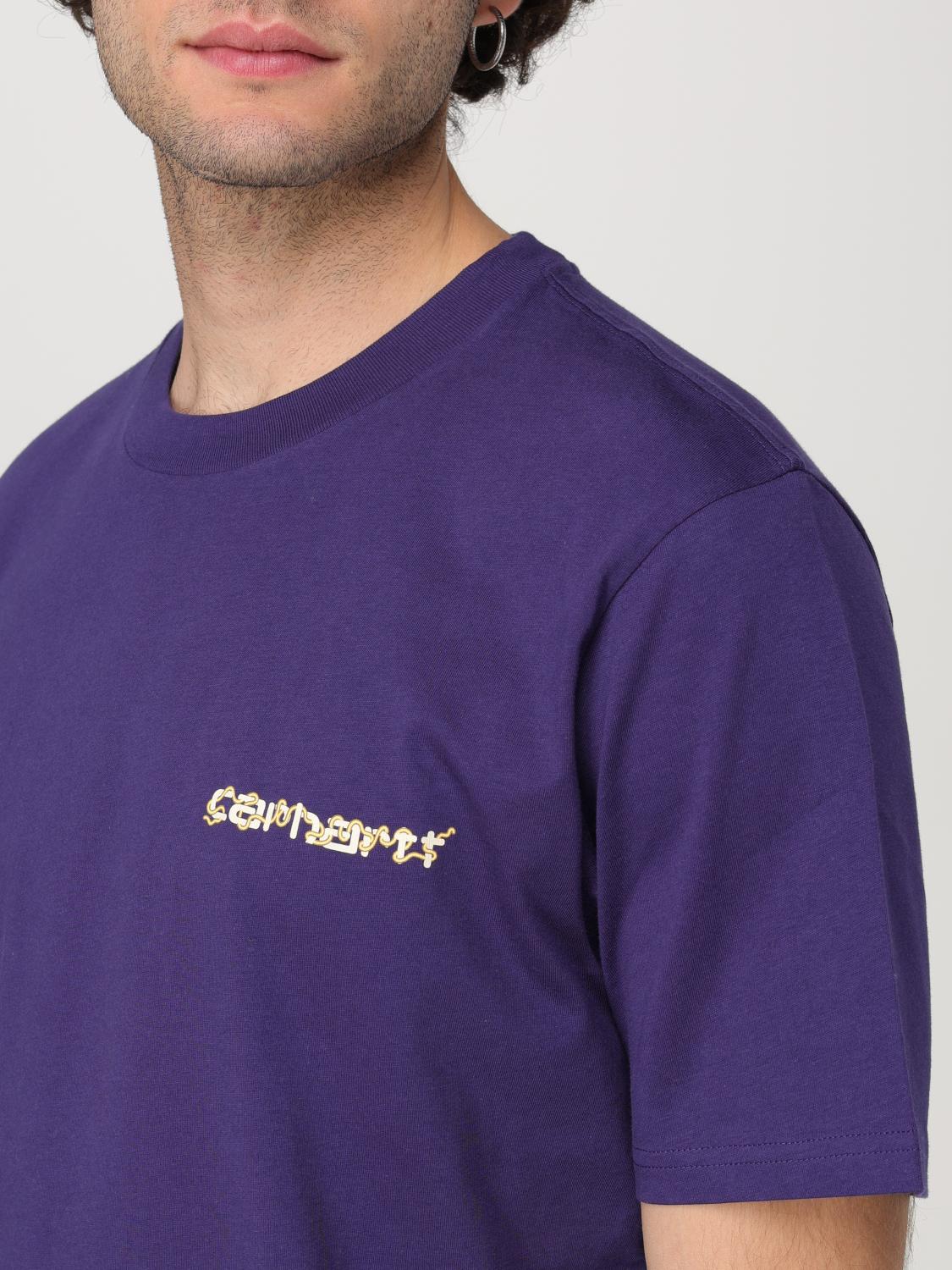 CARHARTT WIP T-SHIRT: T-shirt men Carhartt Wip, Violet - Img 3