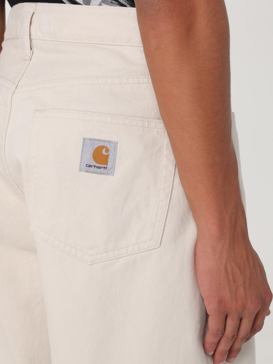 CARHARTT WIP パンツ: パンツ メンズ Carhartt Wip, イエロークリーム - Img 4