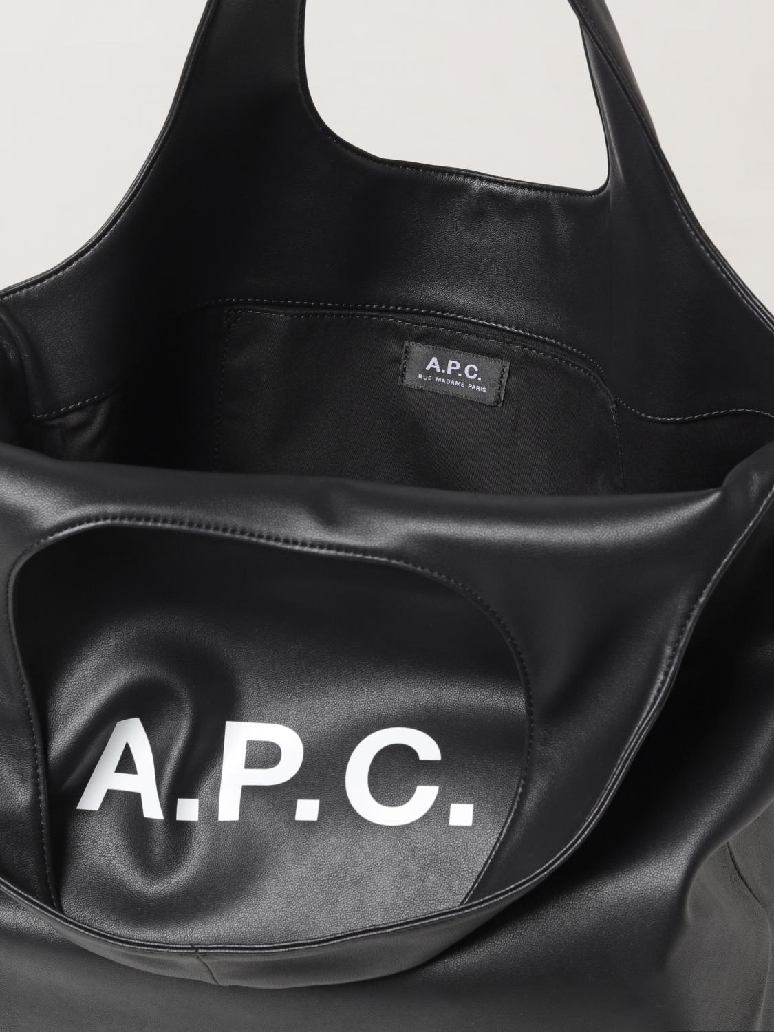 A.P.C. BORSA A TRACOLLA: Borsa Ninon A.P.C. in pelle sintetica , Nero - Img 3