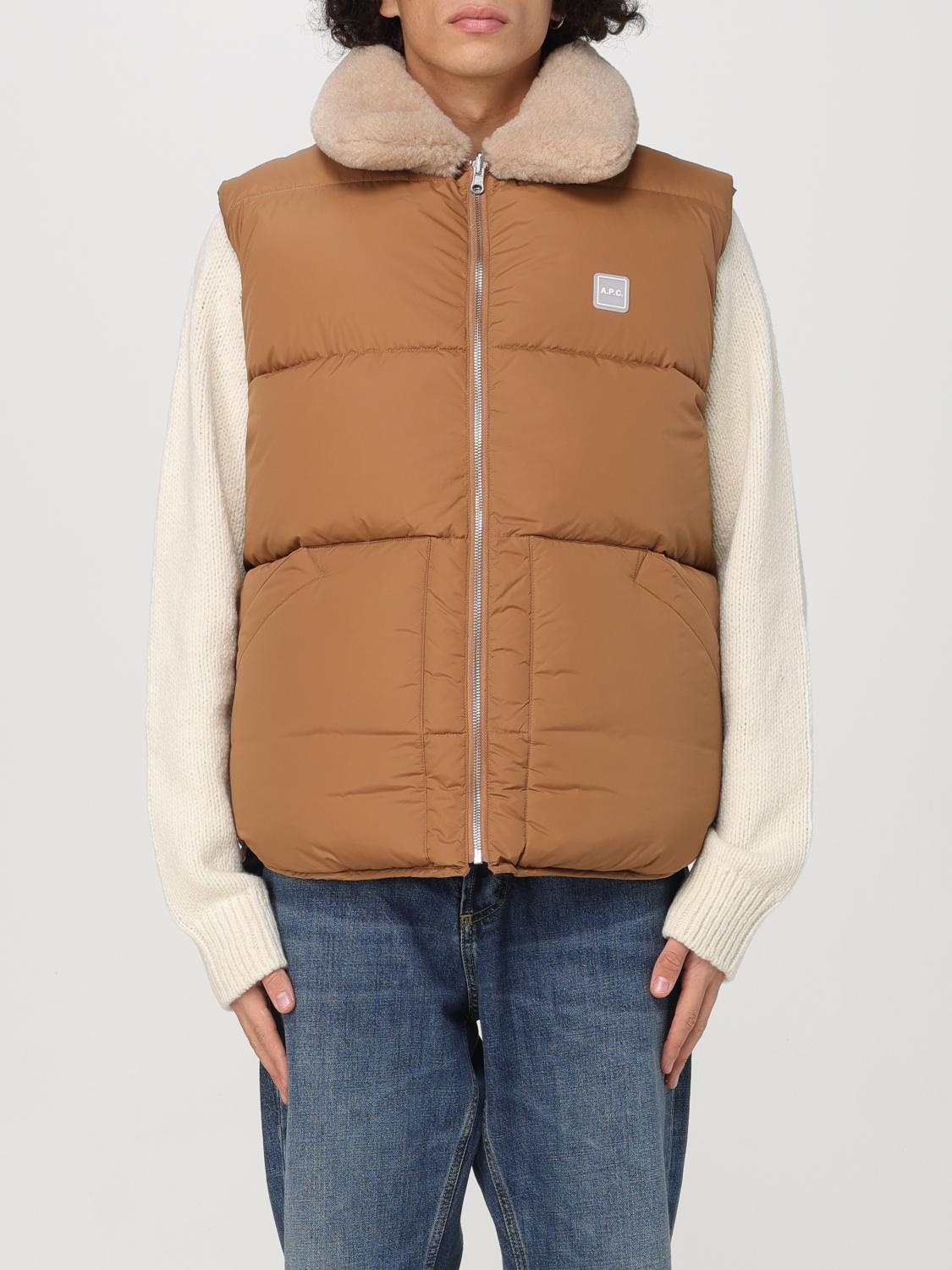 A.P.C. SUIT VEST: A.P.C. men's vest, Camel - Img 1