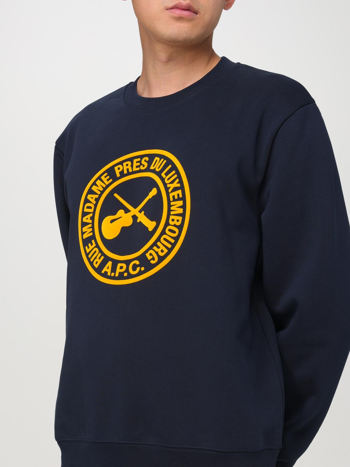 A.P.C. SWEATSHIRT: Sweatshirt men A.P.C., Blue - Img 3