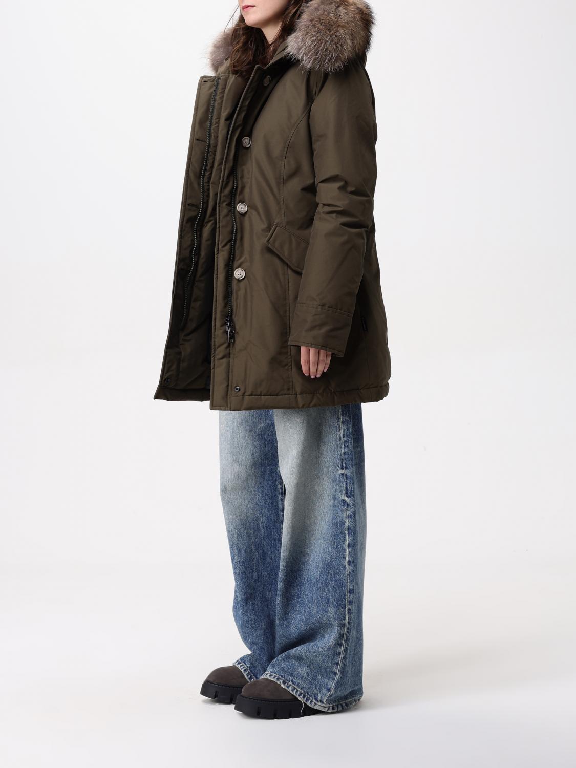 WOOLRICH GIACCA: Parka Artic con cappuccio Woolrich, Verde - Img 3