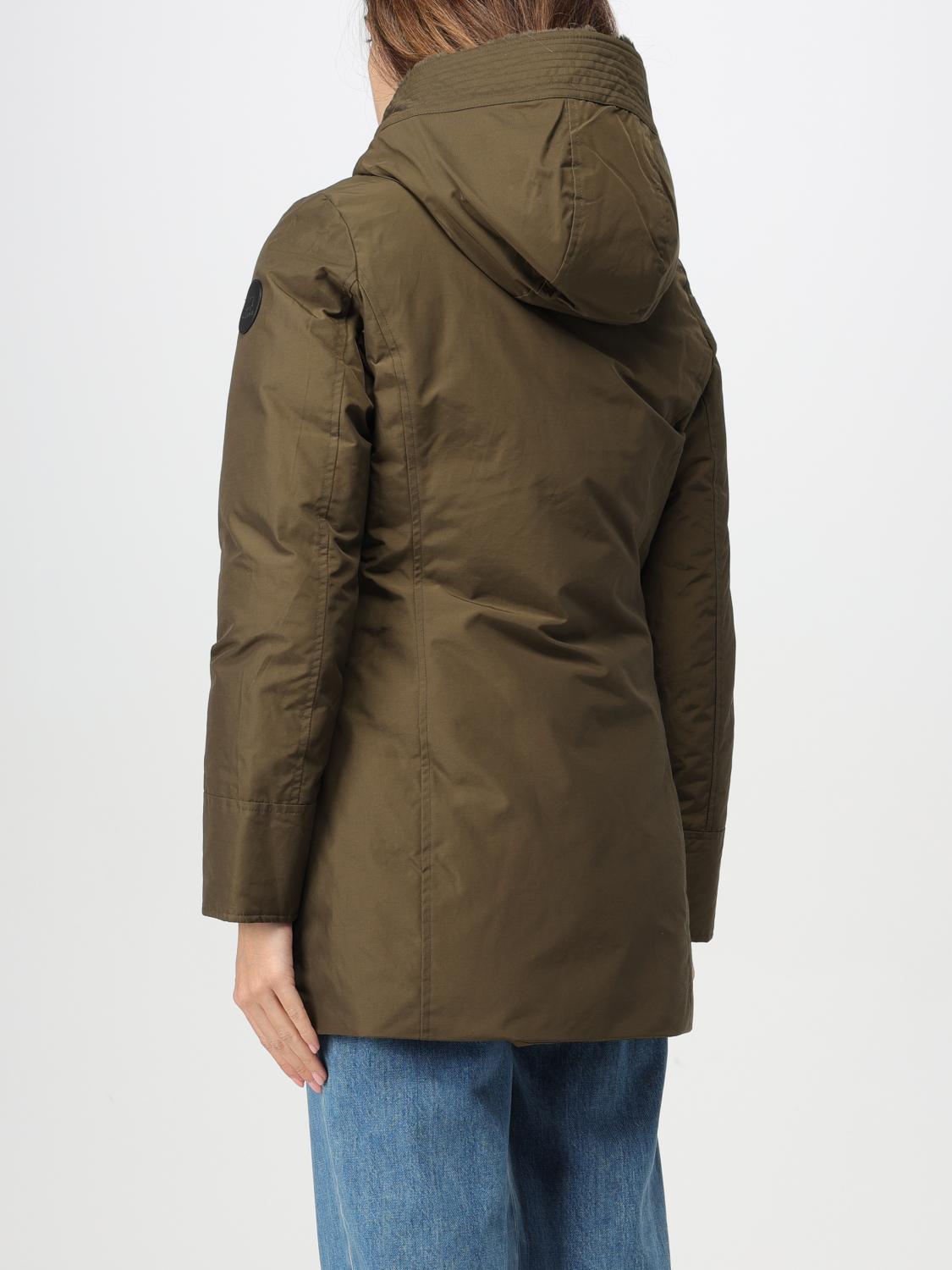 WOOLRICH GIACCA: Giubbotto Woolrich in misto cotone , Verde - Img 2