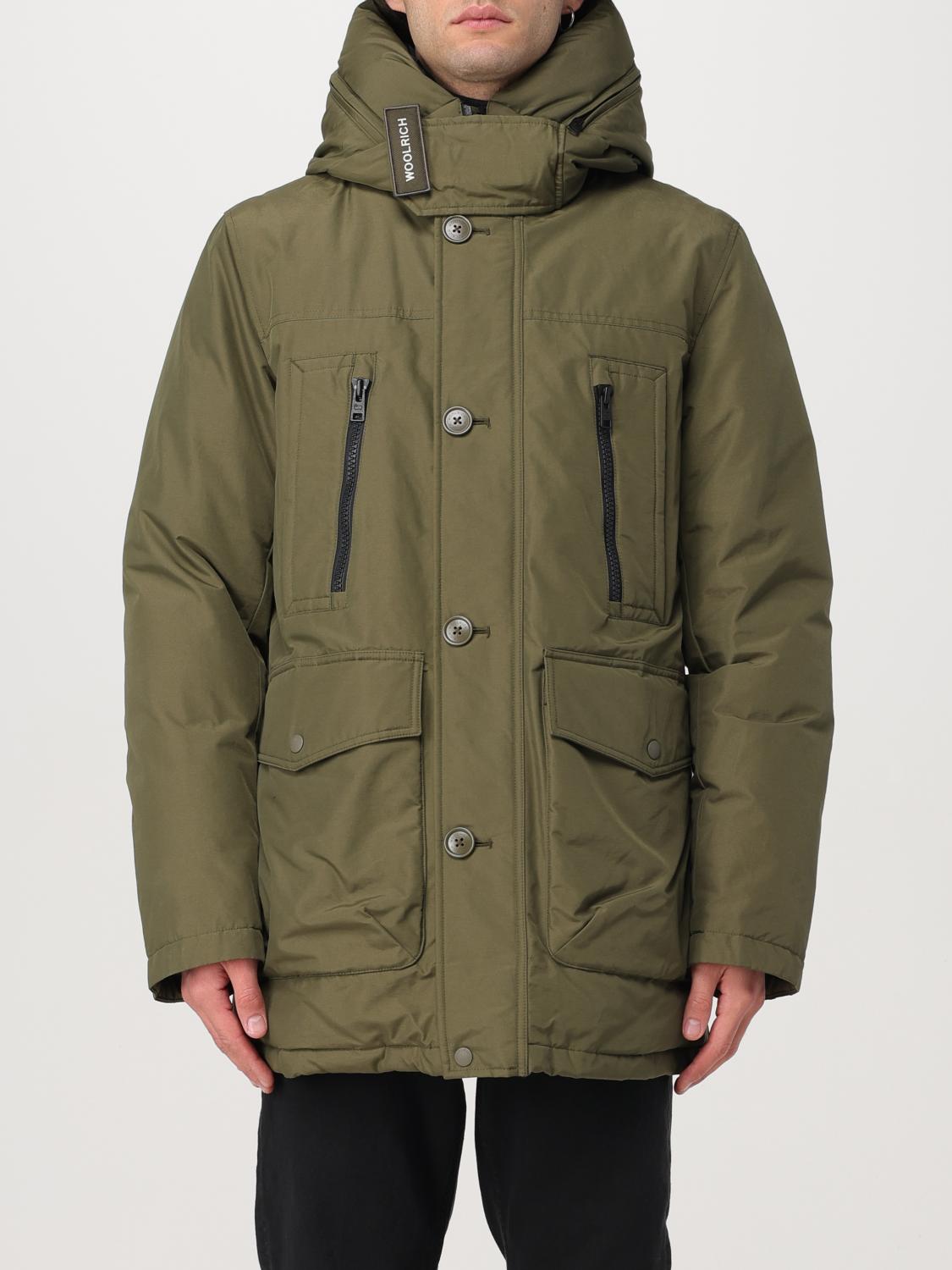 WOOLRICH GIACCA: Giubbotto Woolrich in misto cotone , Verde - Img 1