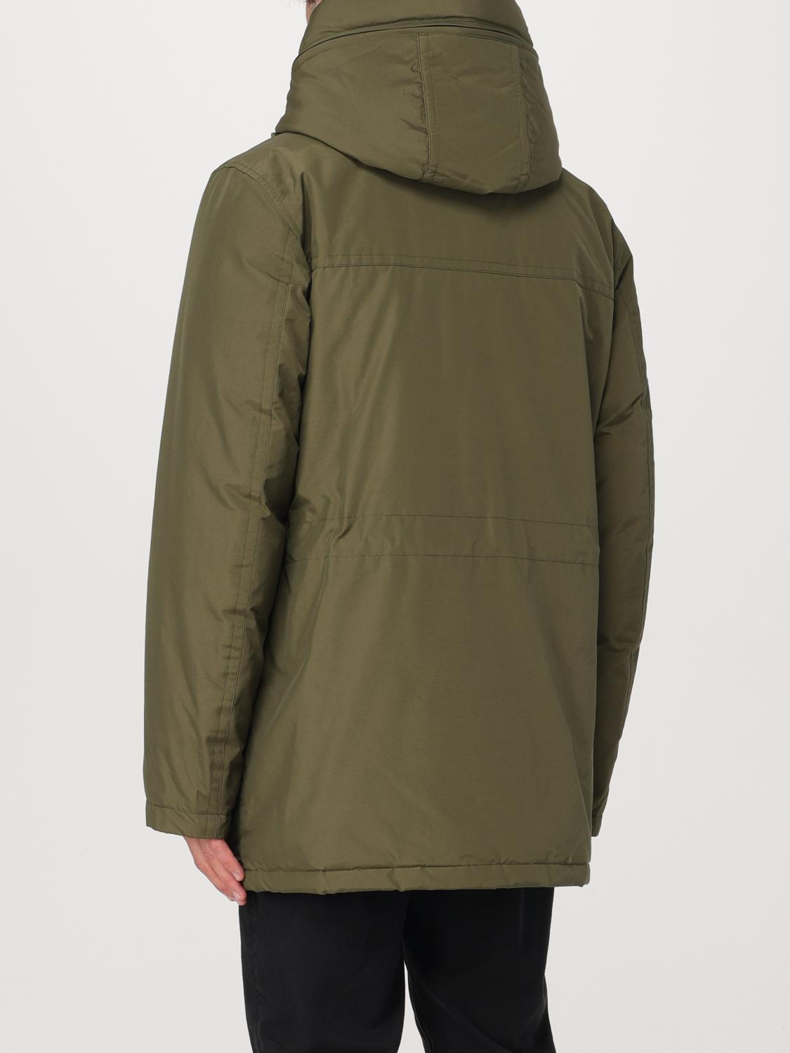 WOOLRICH GIACCA: Giubbotto Woolrich in misto cotone , Verde - Img 2