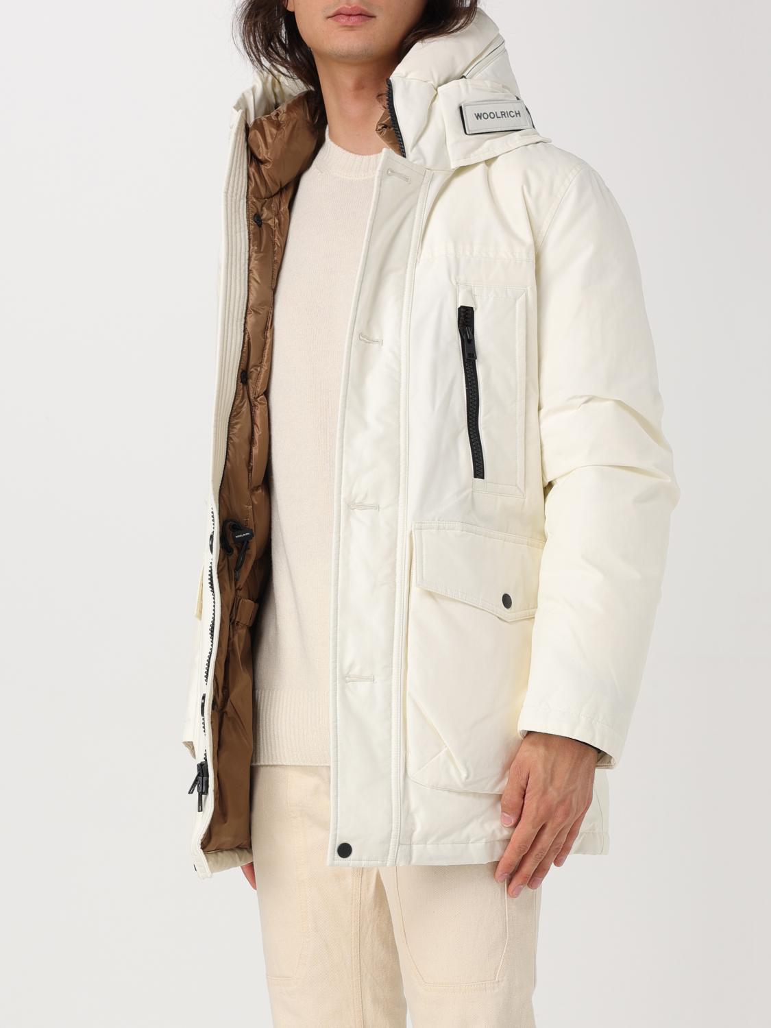 WOOLRICH GIACCA: Giubbotto Woolrich in misto cotone , Panna - Img 3