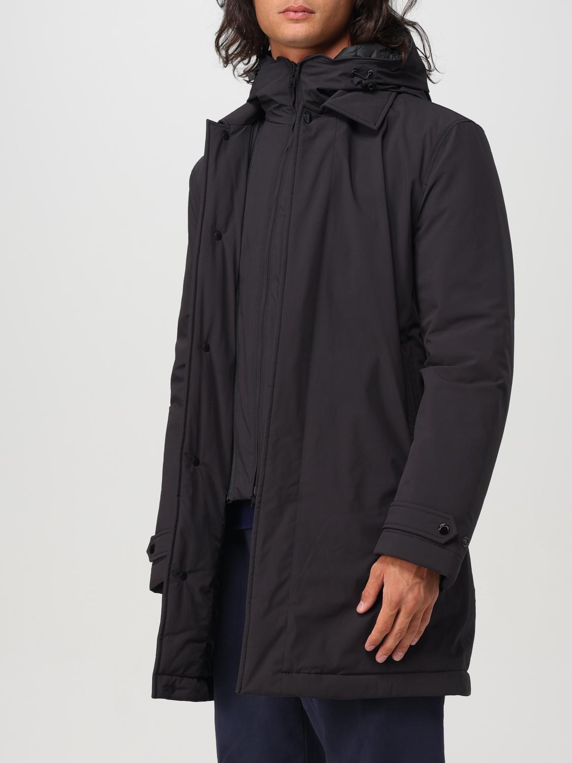 WOOLRICH 外套: 外套 男士 Woolrich, 黑色 - Img 3