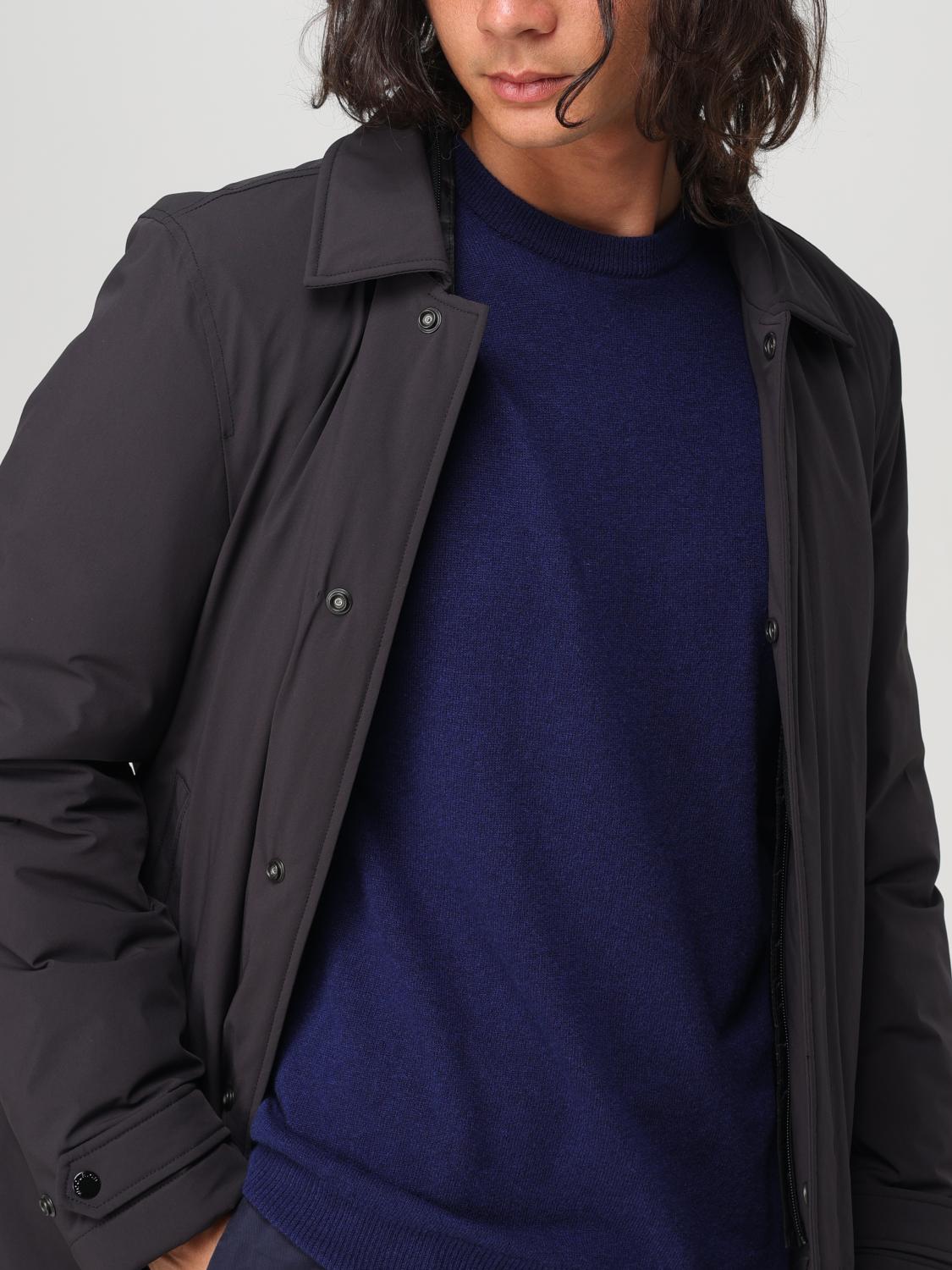 WOOLRICH 外套: 外套 男士 Woolrich, 黑色 - Img 4