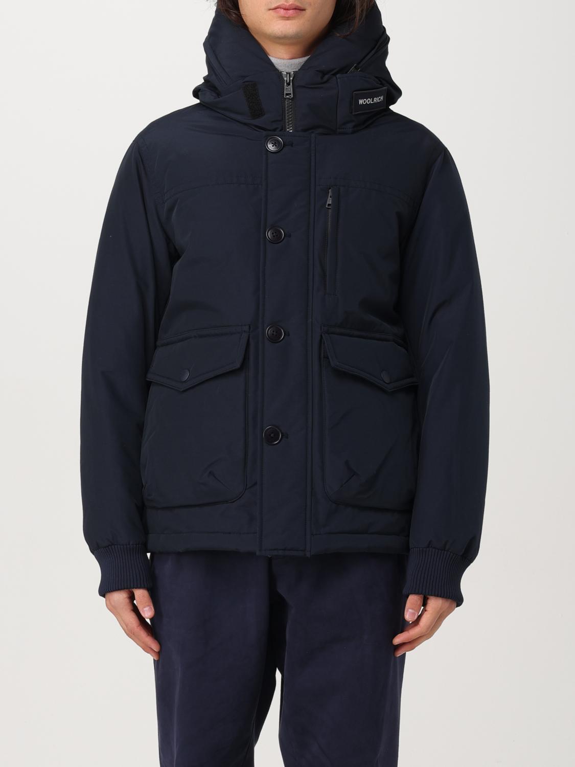 WOOLRICH GIACCA: Piumino Woolrich in misto cotone , Blue - Img 1