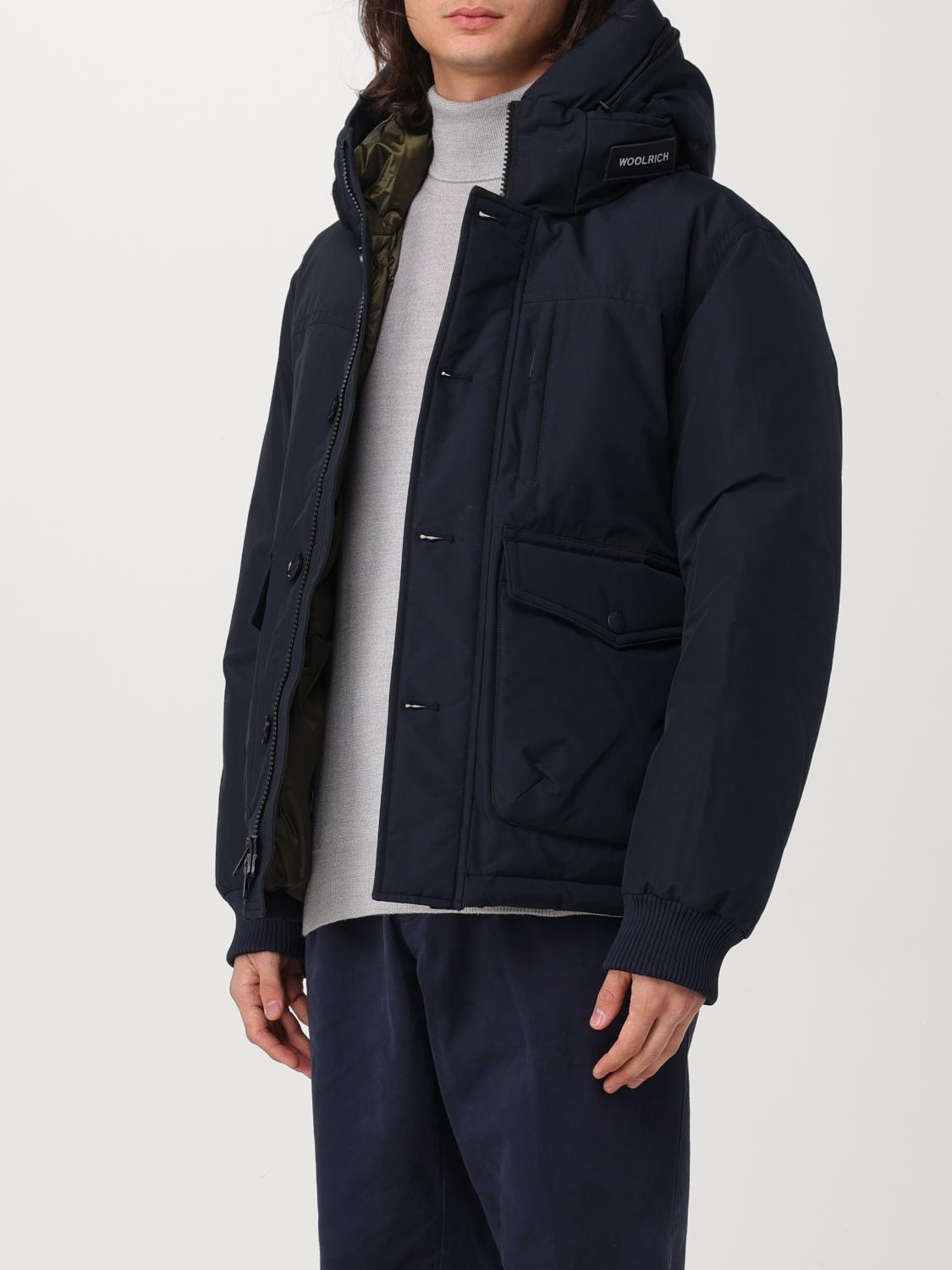 WOOLRICH GIACCA: Piumino Woolrich in misto cotone , Blue - Img 3