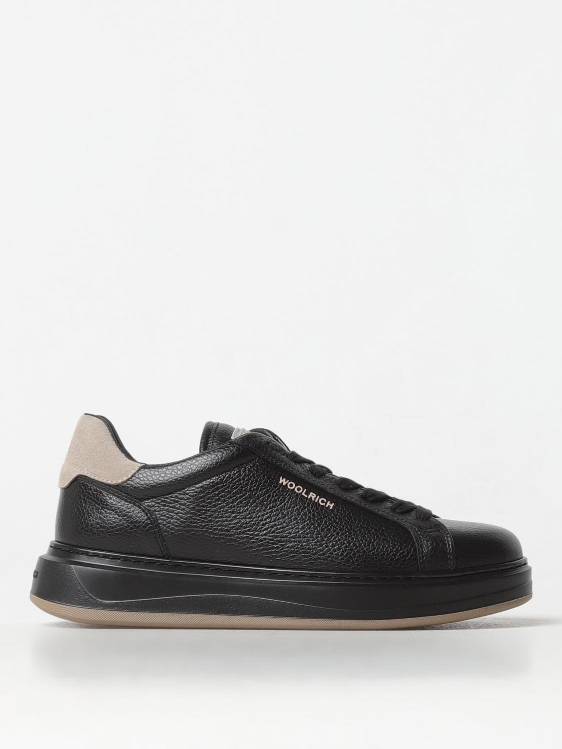 WOOLRICH SNEAKERS: Sneakers Woolrich in pelle , Nero - Img 1