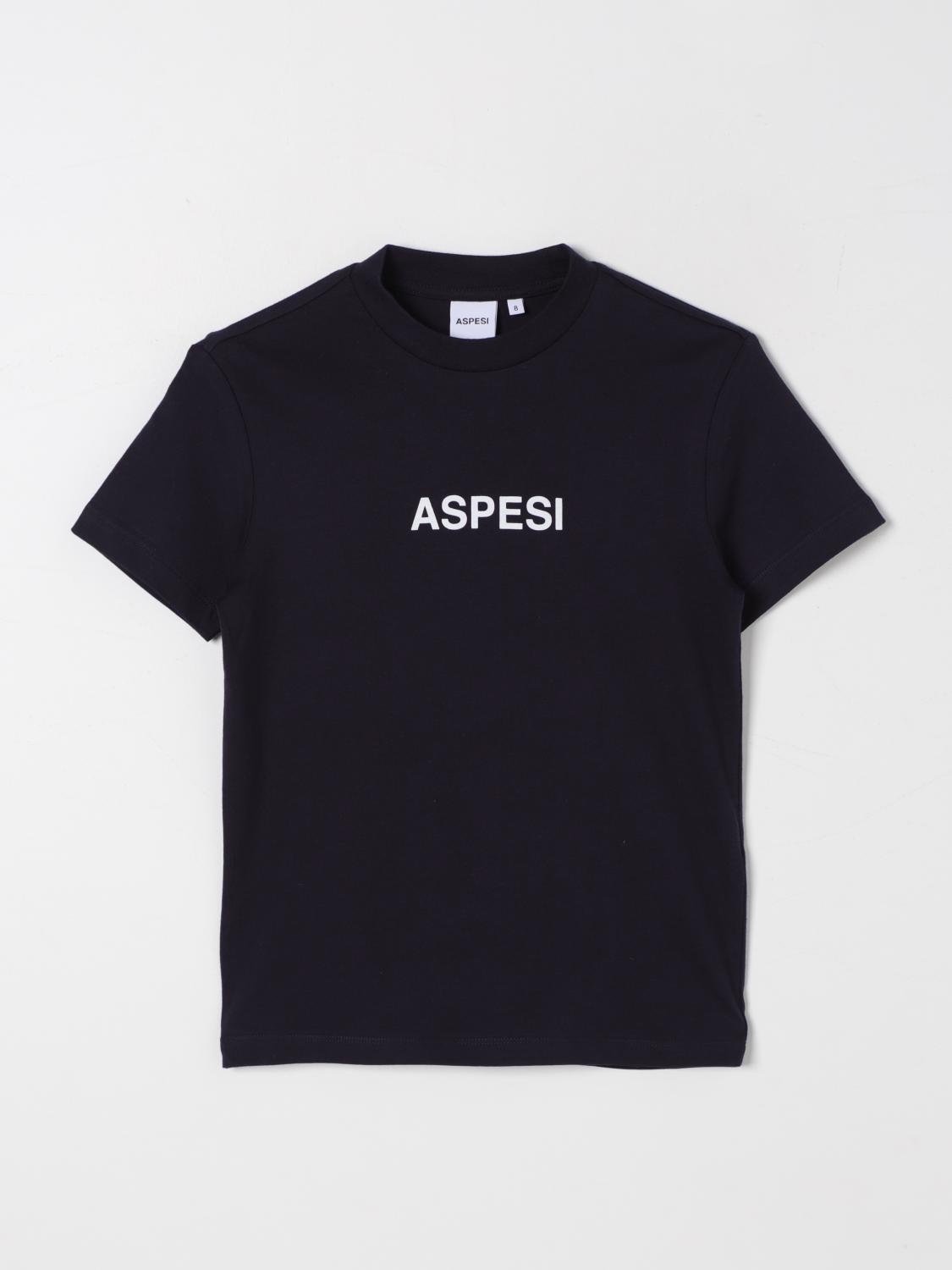 ASPESI T-SHIRT: T-shirt con mini logo Aspesi, Blue - Img 1