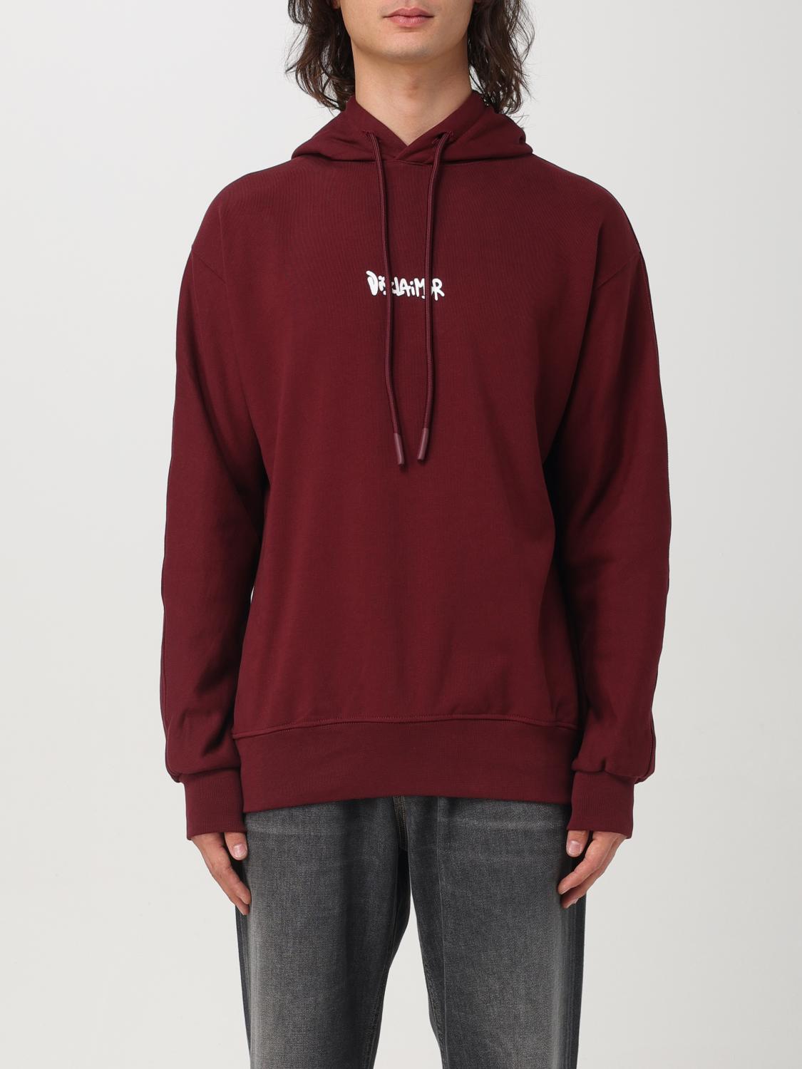 DISCLAIMER SWEATSHIRT: Sweatshirt homme Disclaimer, Rouge - Img 1