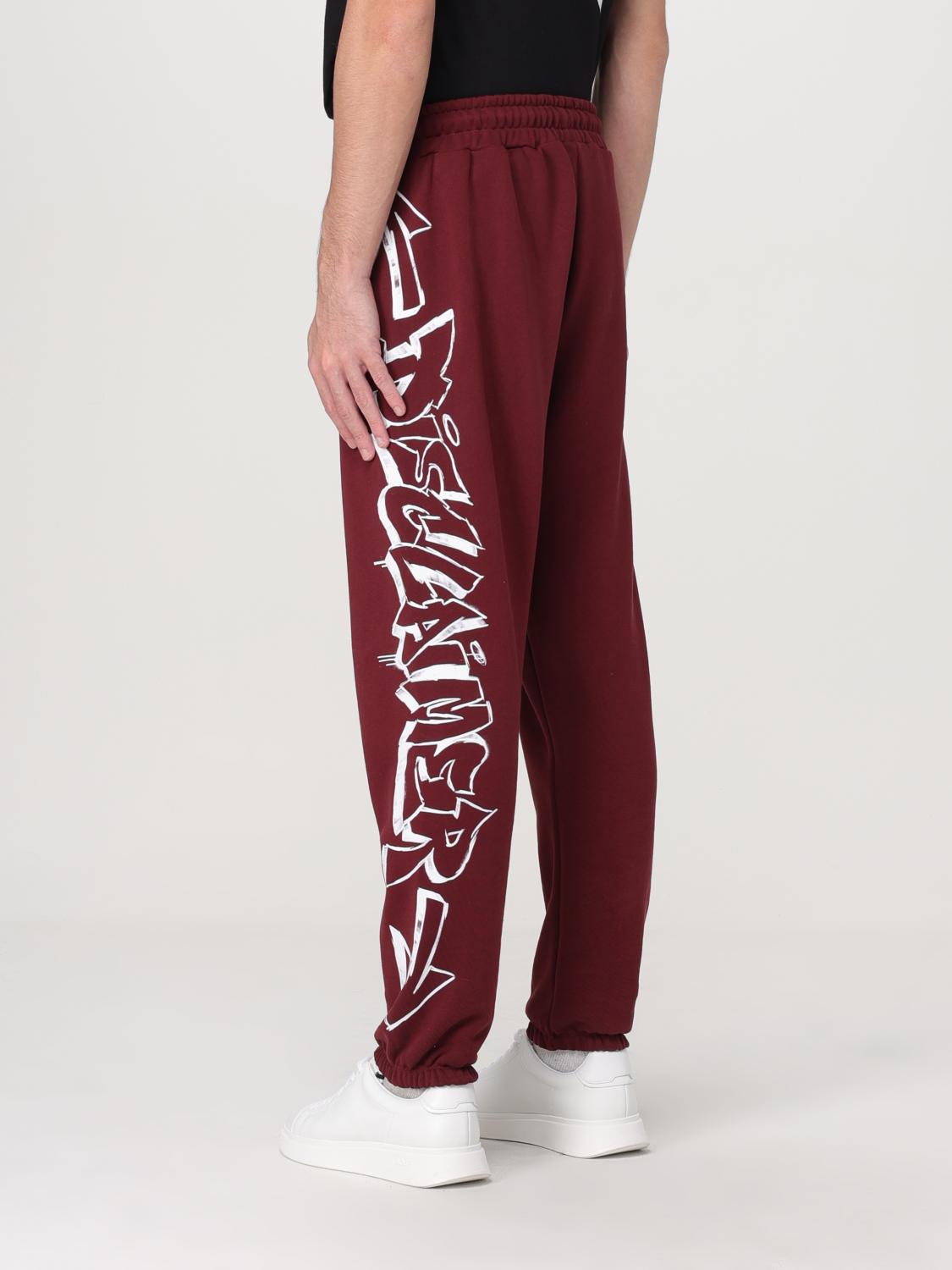 DISCLAIMER PANTS: Pants men Disclaimer, Burgundy - Img 2