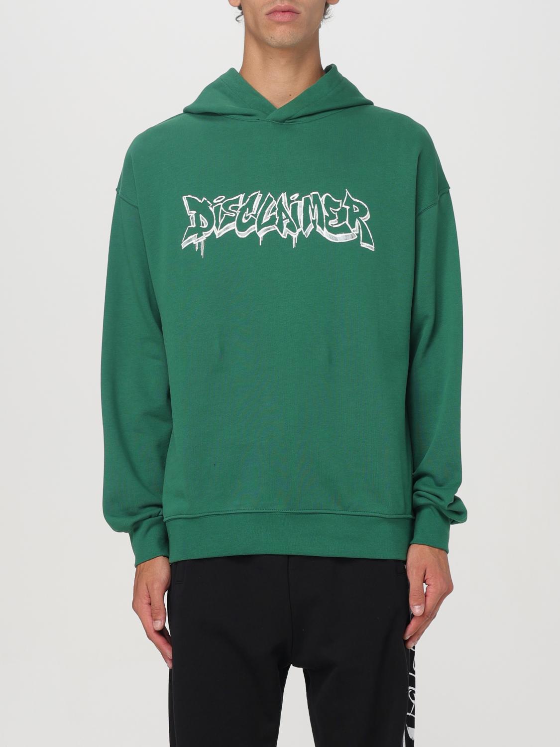 DISCLAIMER SWEATSHIRT: Sweatshirt men Disclaimer, Green - Img 1