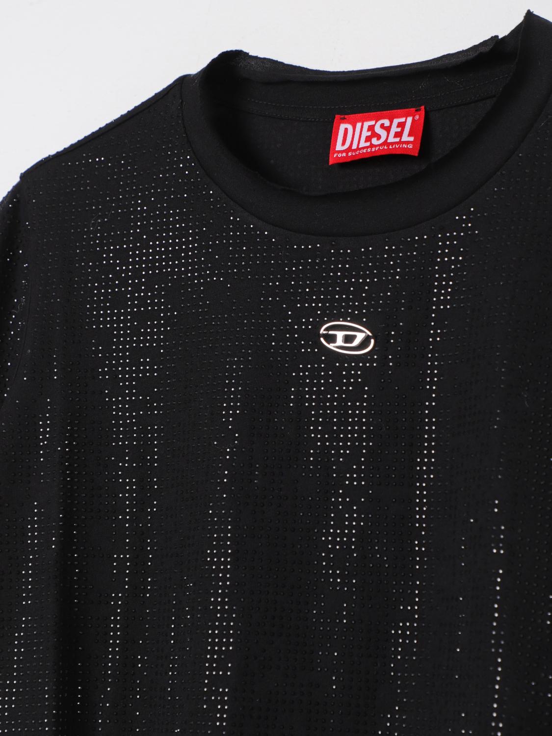 DIESEL Tシャツ: Tシャツ ボーイ Diesel, ブラック - Img 3