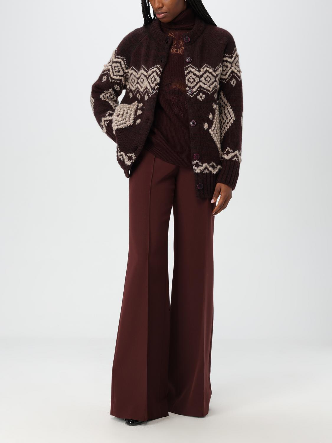 ERMANNO SCERVINO CARDIGAN: Ermanno Scervino cashmere cardigan, Burgundy - Img 2