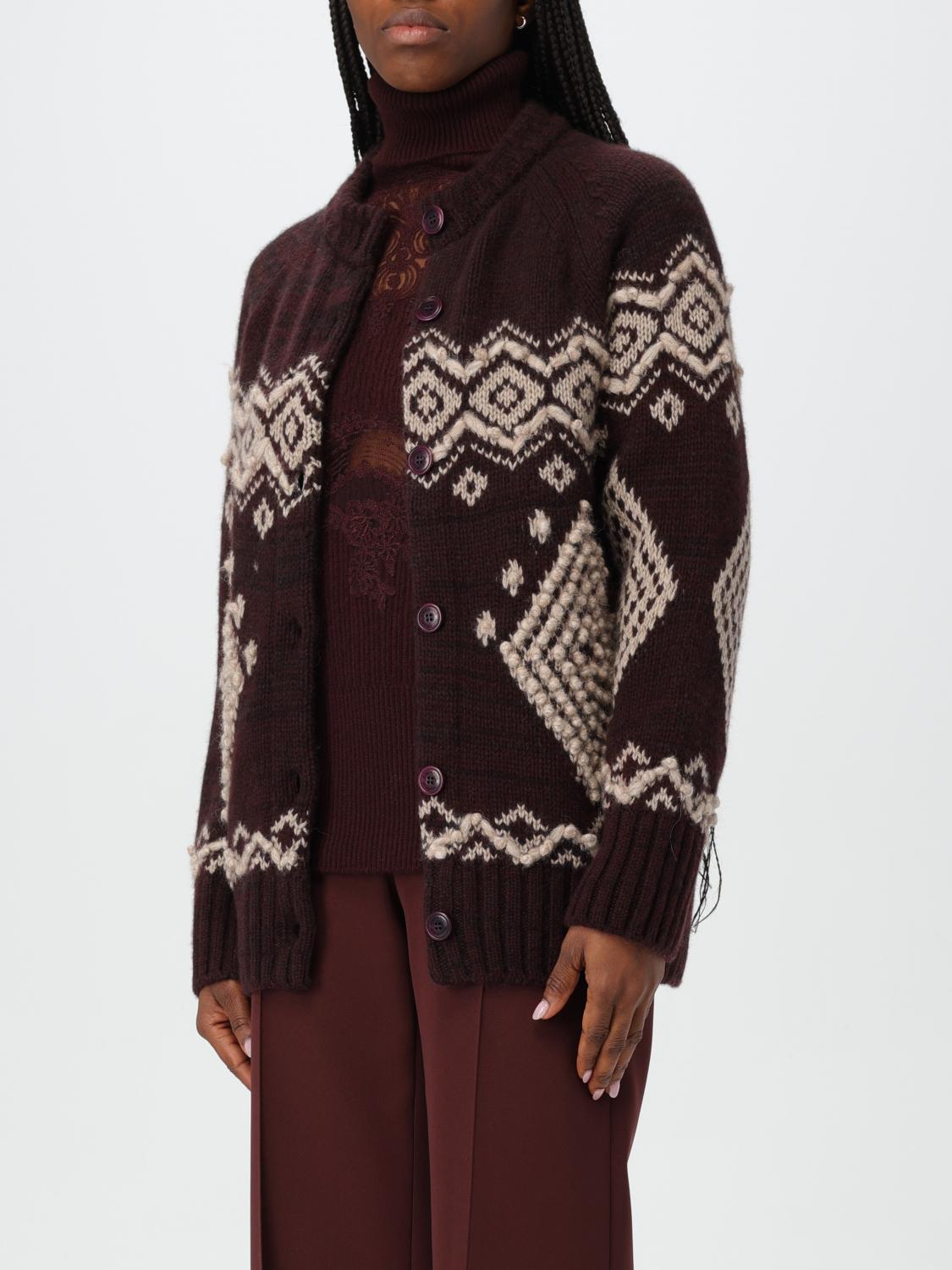 ERMANNO SCERVINO CARDIGAN: Ermanno Scervino cashmere cardigan, Burgundy - Img 4