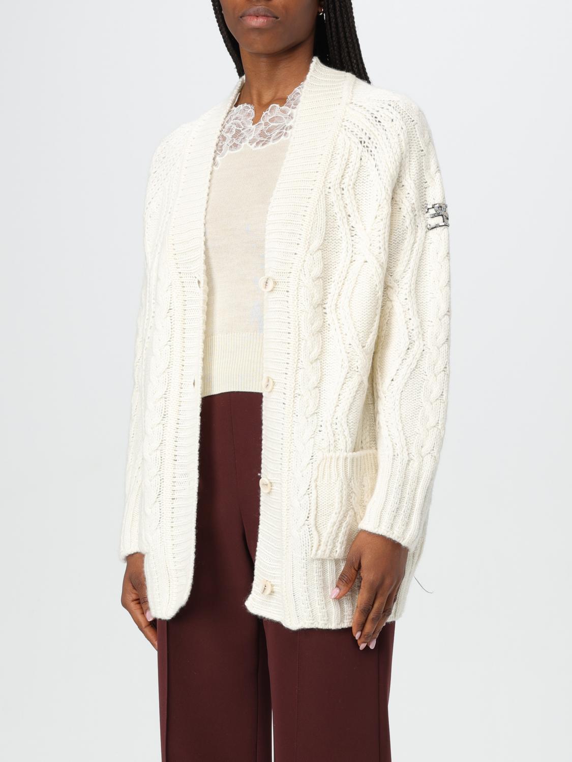 ERMANNO SCERVINO LIFE CARDIGAN: Ermanno Scervino Life wool blend cardigan, Yellow Cream - Img 4