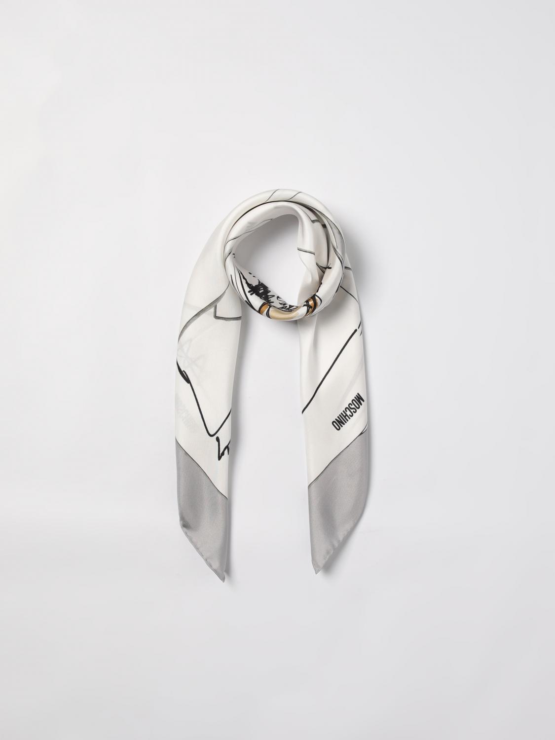 MOSCHINO COUTURE NECK SCARF: Neck scarf woman Moschino Couture, Grey 1 - Img 2