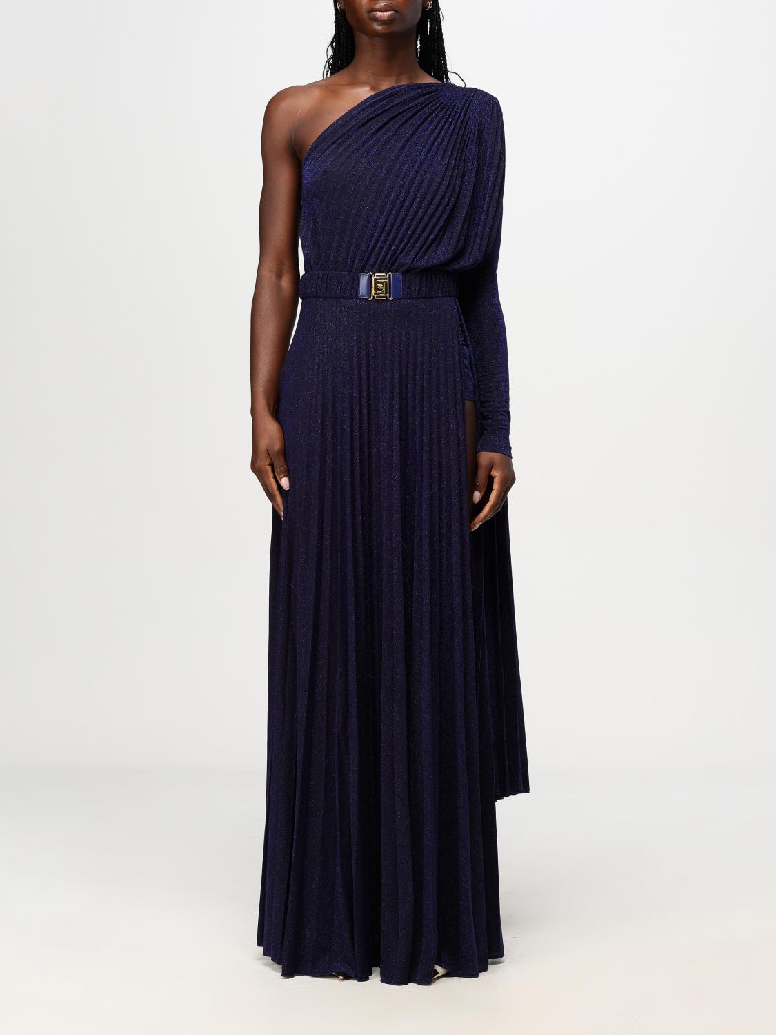 ELISABETTA FRANCHI DRESS: Dress woman Elisabetta Franchi, Blue - Img 1