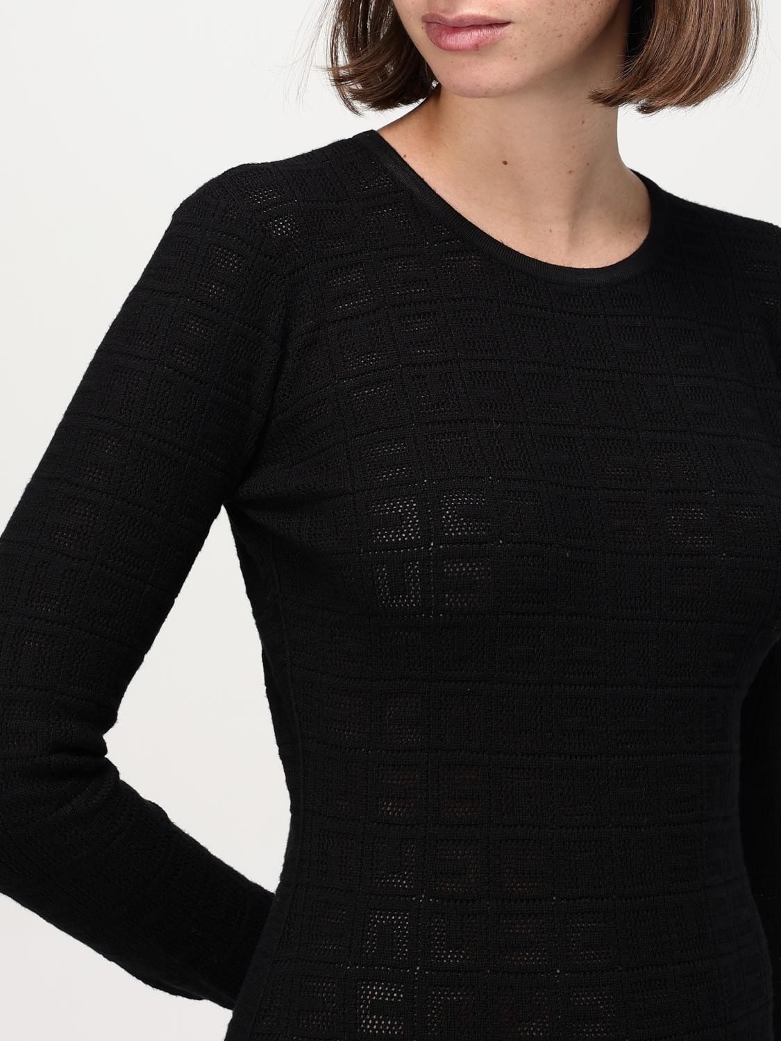 ELISABETTA FRANCHI ABITO: Abito midi in viscosa Elisabetta Franchi, Nero - Img 3