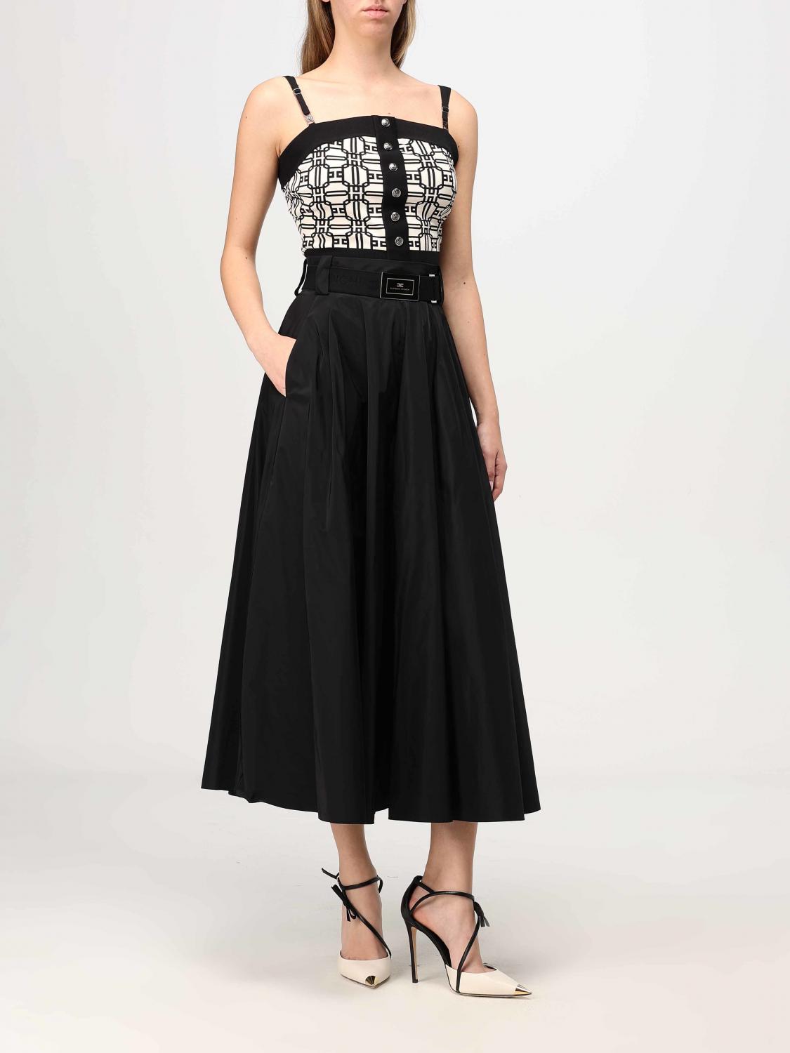 ELISABETTA FRANCHI ROCK: Rock damen Elisabetta Franchi, Schwarz - Img 2