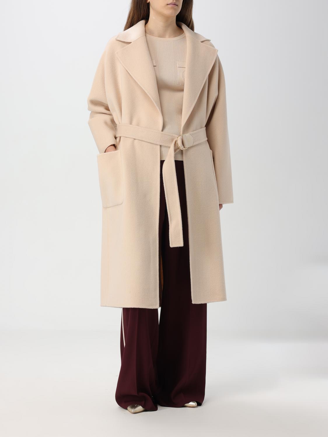 ELISABETTA FRANCHI MANTEAU: Manteau femme Elisabetta Franchi, Jaune Crème - Img 2