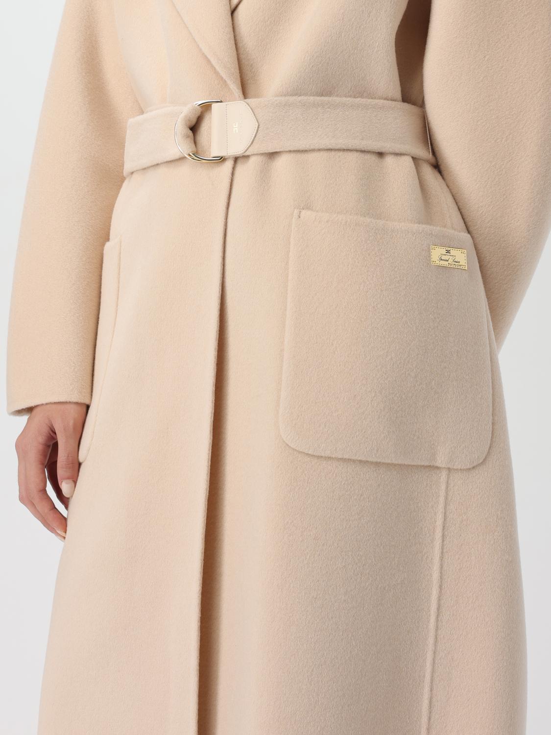 ELISABETTA FRANCHI MANTEAU: Manteau femme Elisabetta Franchi, Jaune Crème - Img 5