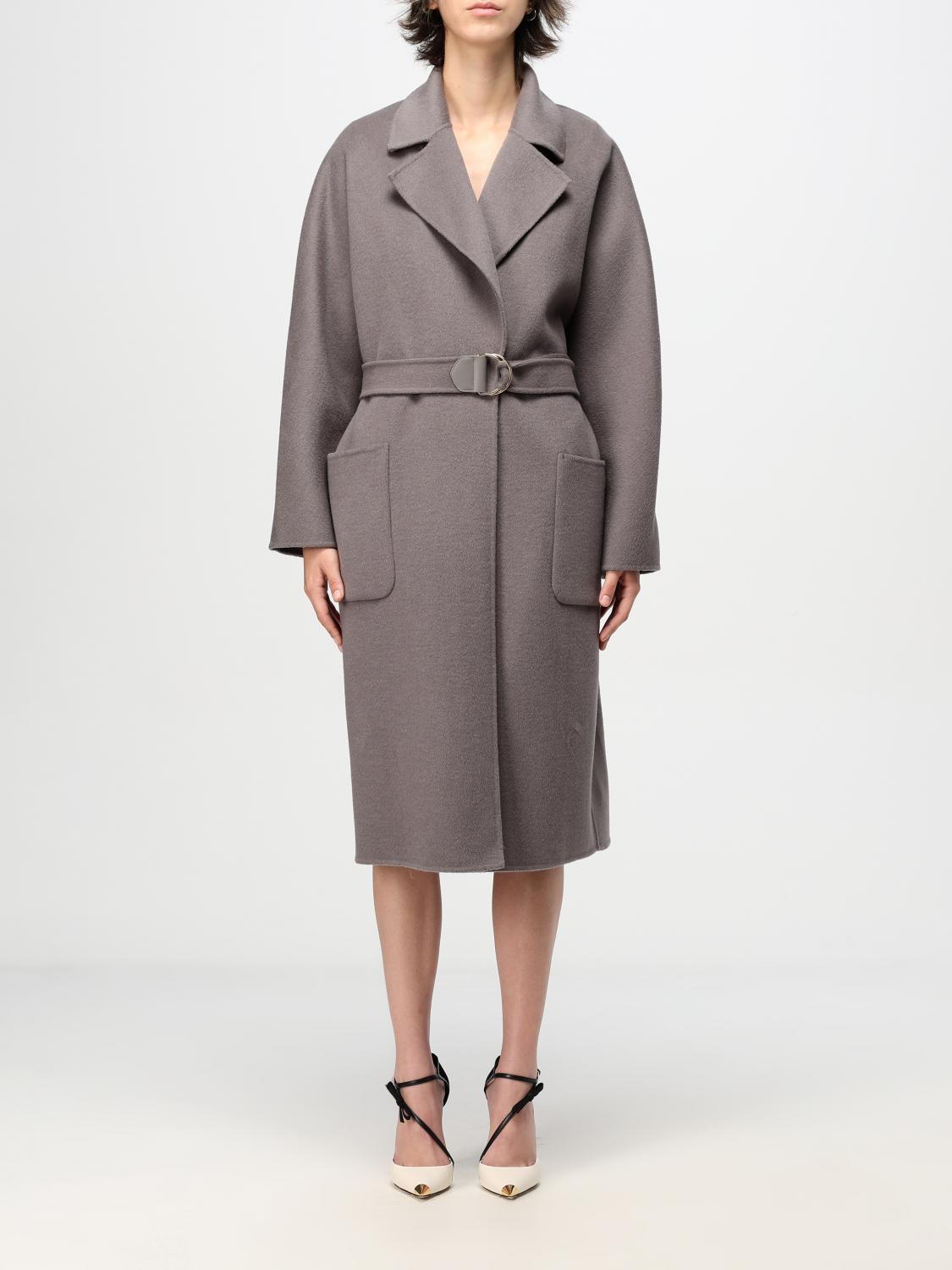 ELISABETTA FRANCHI COAT: Coat woman Elisabetta Franchi, Steel - Img 1