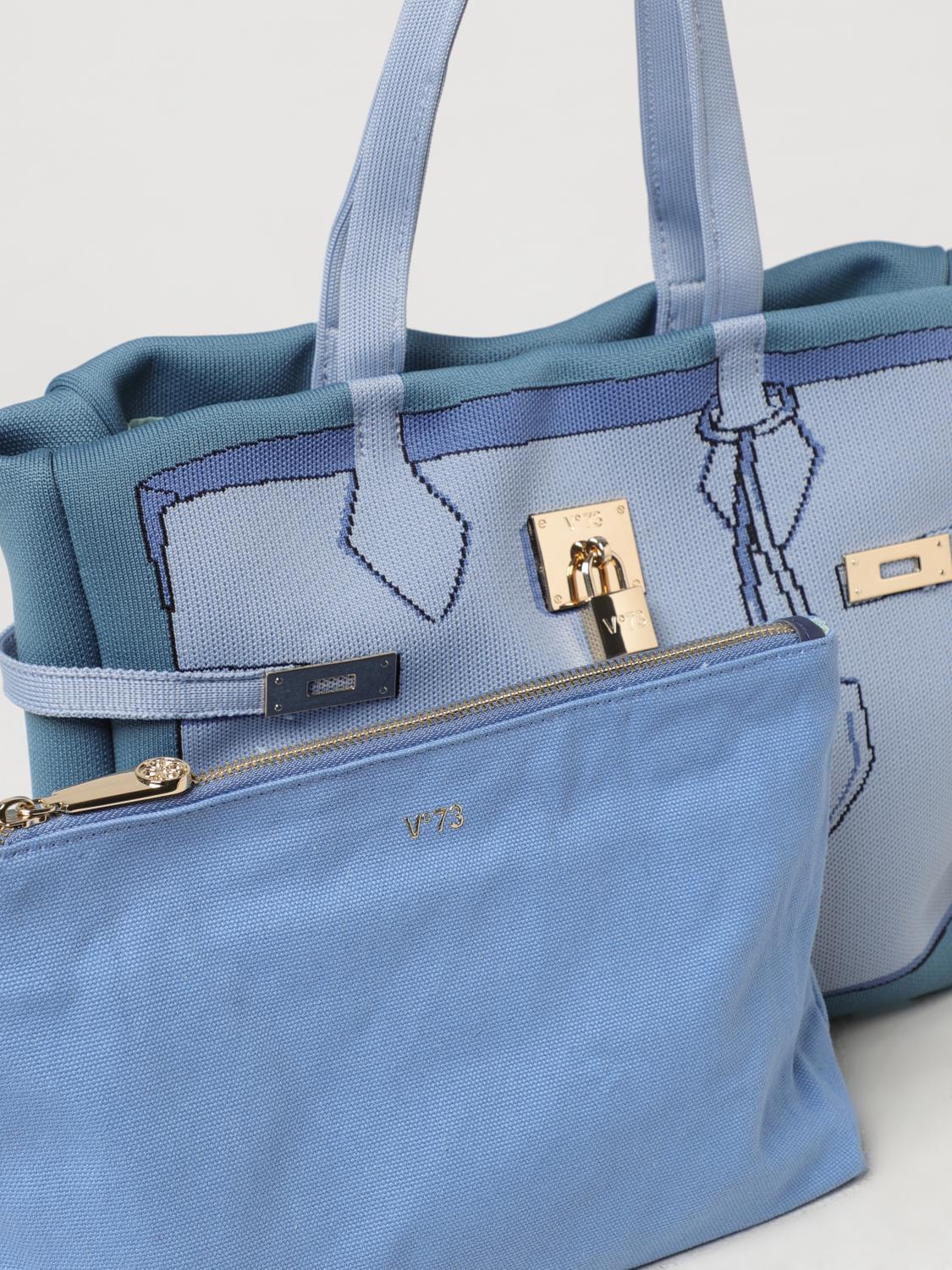 V73 BORSA A SPALLA: Borsa a spalla donna V73, Blue - Img 3