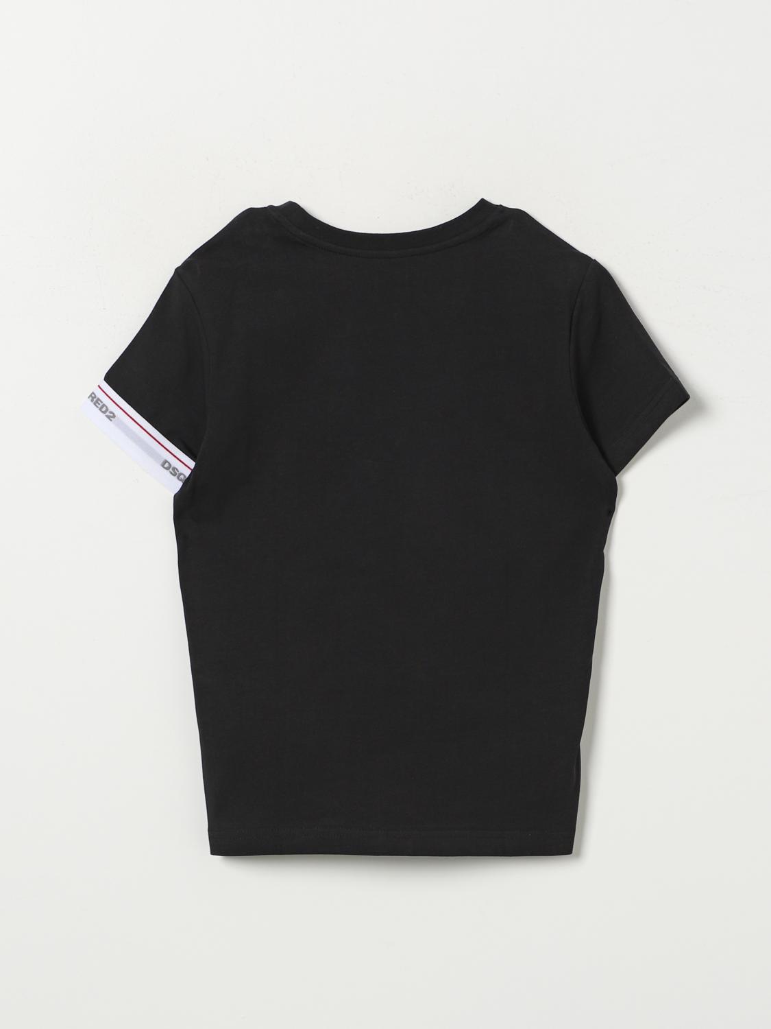 DSQUARED2 T-SHIRT: T-shirt con mini logo Dsquared2 Junior, Nero - Img 2