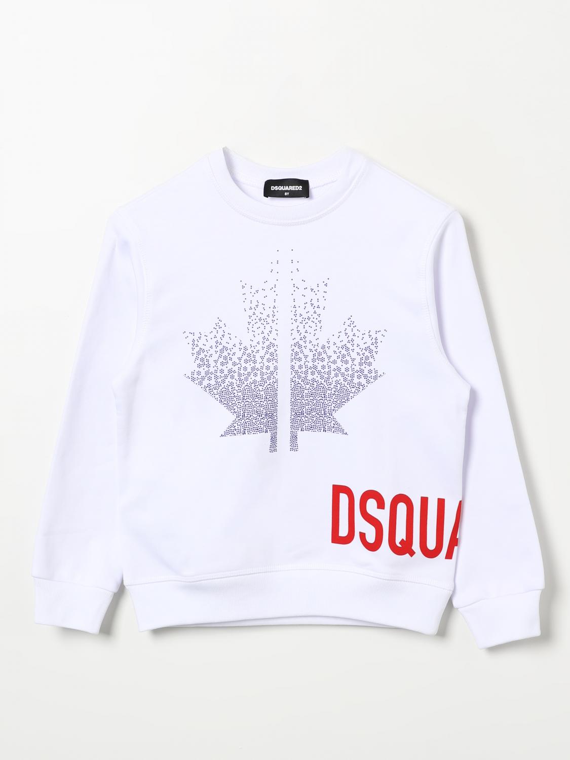 DSQUARED2 PULL: Pull enfant Dsquared2 Junior, Blanc - Img 1
