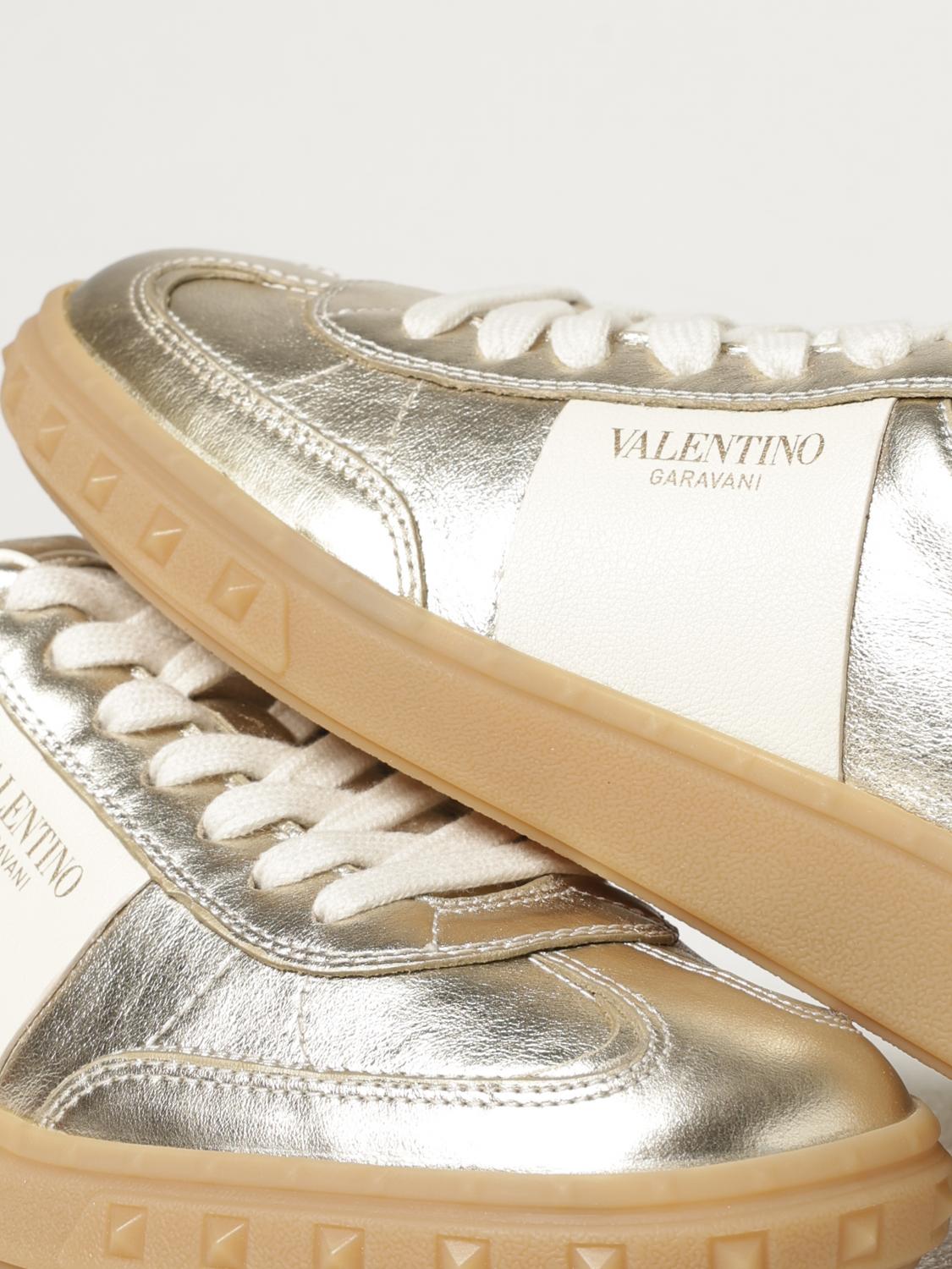 VALENTINO GARAVANI SNEAKERS: Sneakers woman Valentino Garavani, Gold - Img 4