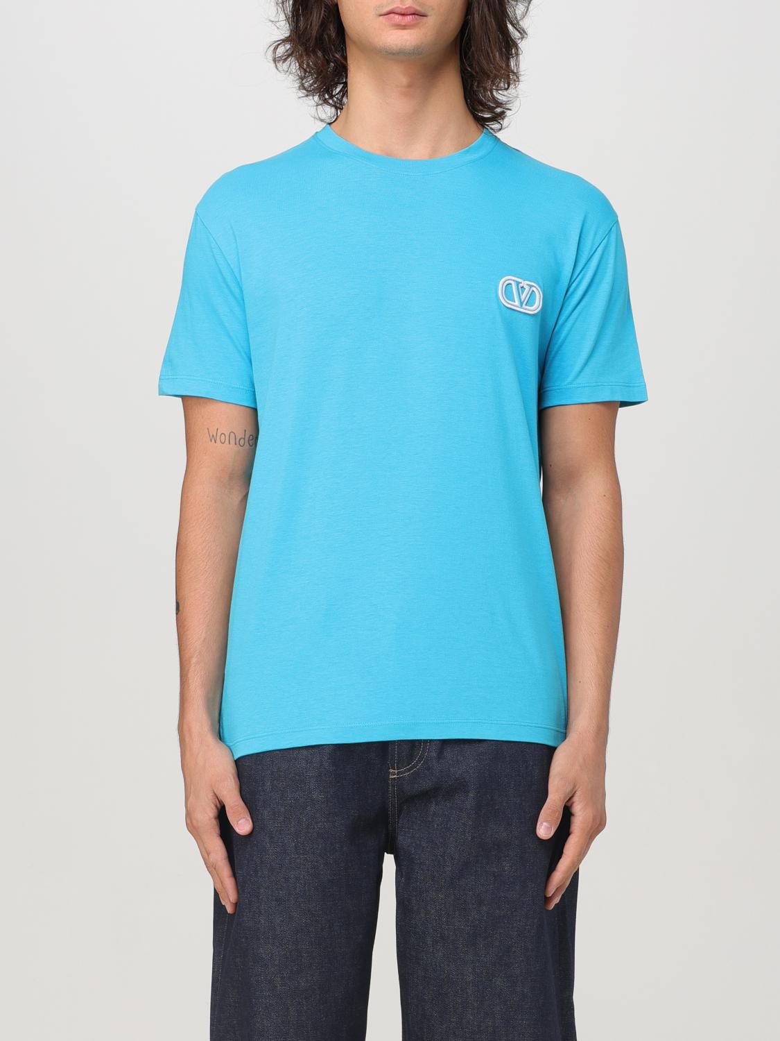 VALENTINO T-SHIRT: T-shirt men Valentino, Sky - Img 1